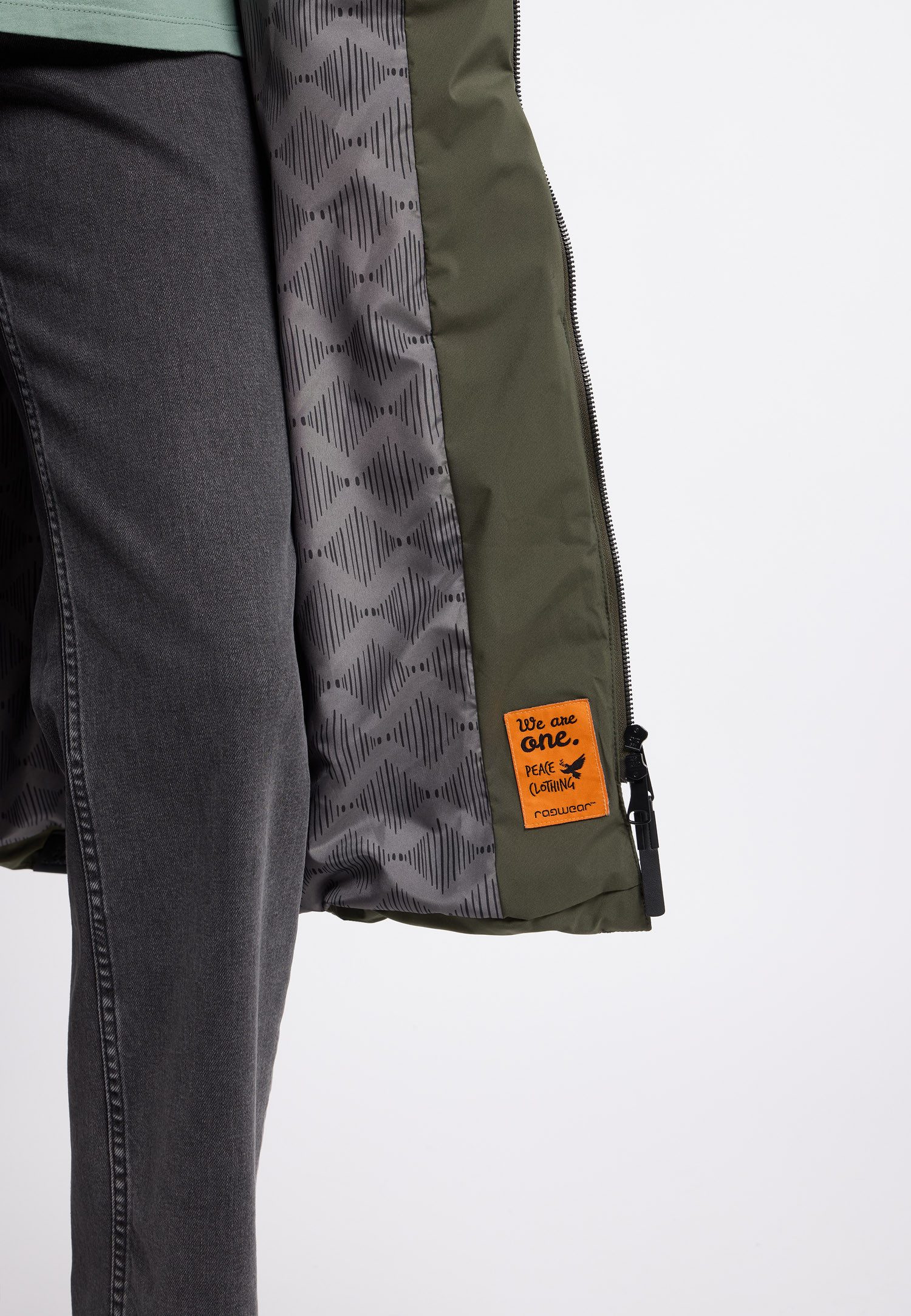 Ragwear Gewatteerde jas PAVLA LONG warme en waterafstotende winterjas