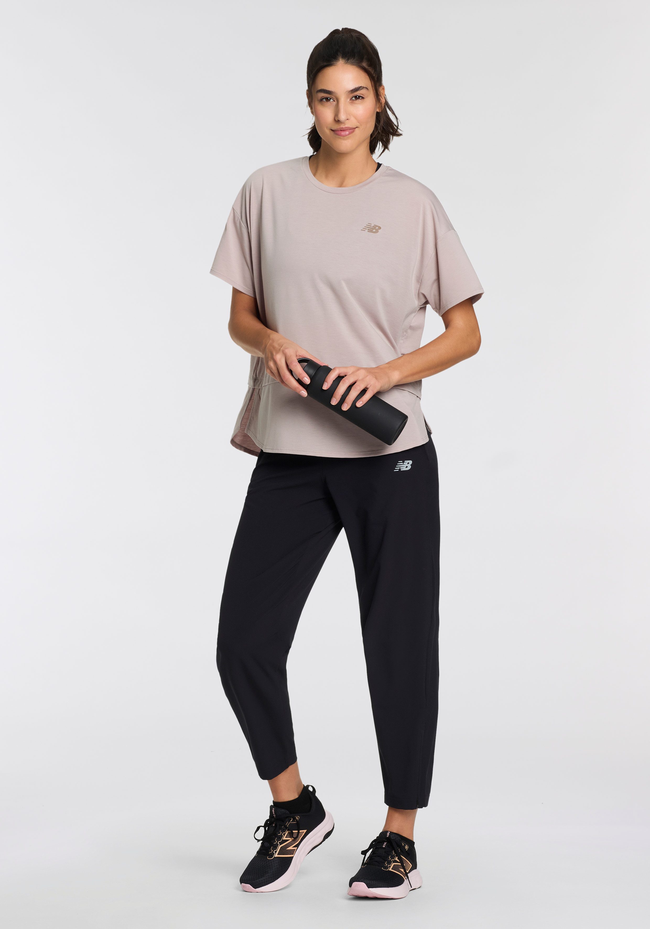 New Balance Runningshirt met merk