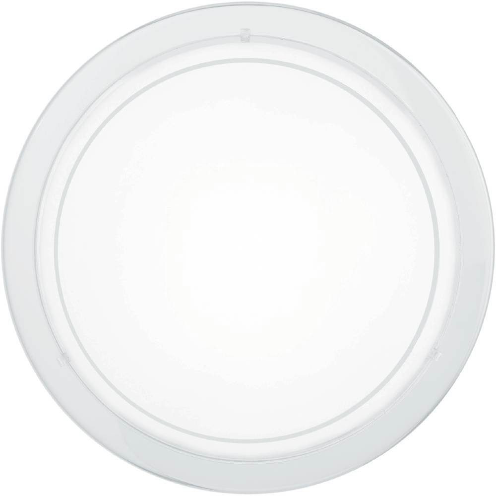 EGLO Plafondlamp PLANET 1 plafondlamp, wit, staal, glas, keukenlamp, E27 (1 stuk)