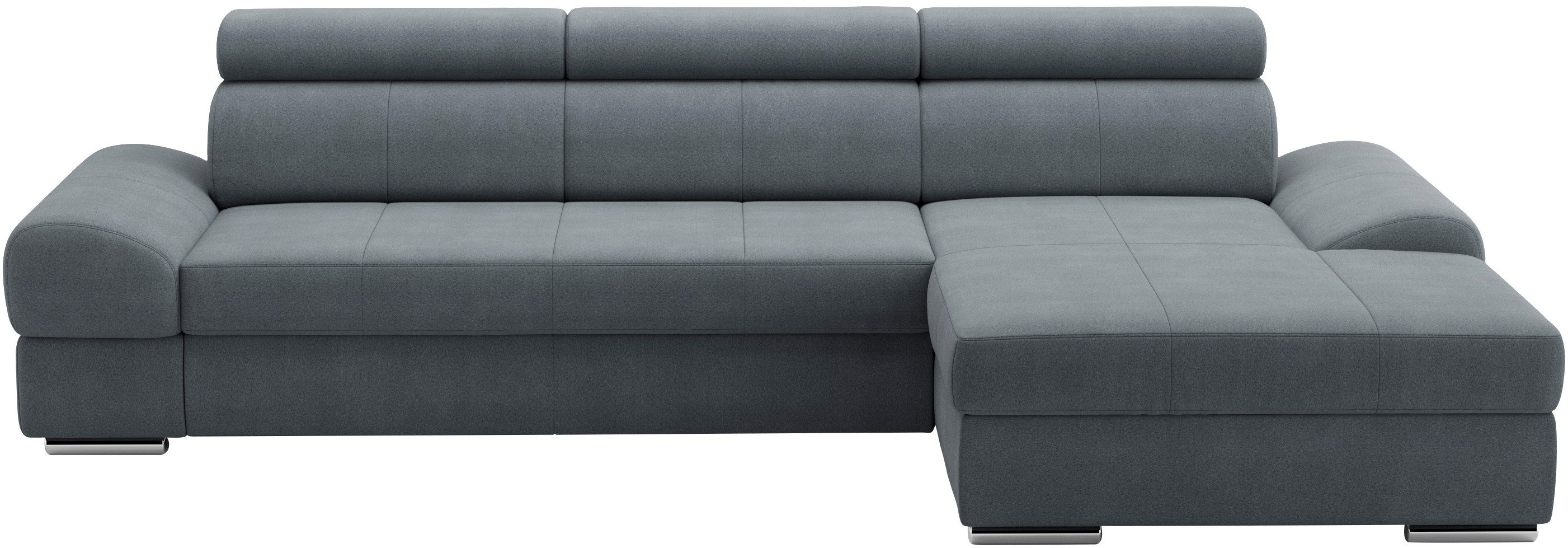 sit&more Hoekbank Broadway L-vorm met verstelbare hoofdsteun, naar keuze met slaapfunctie