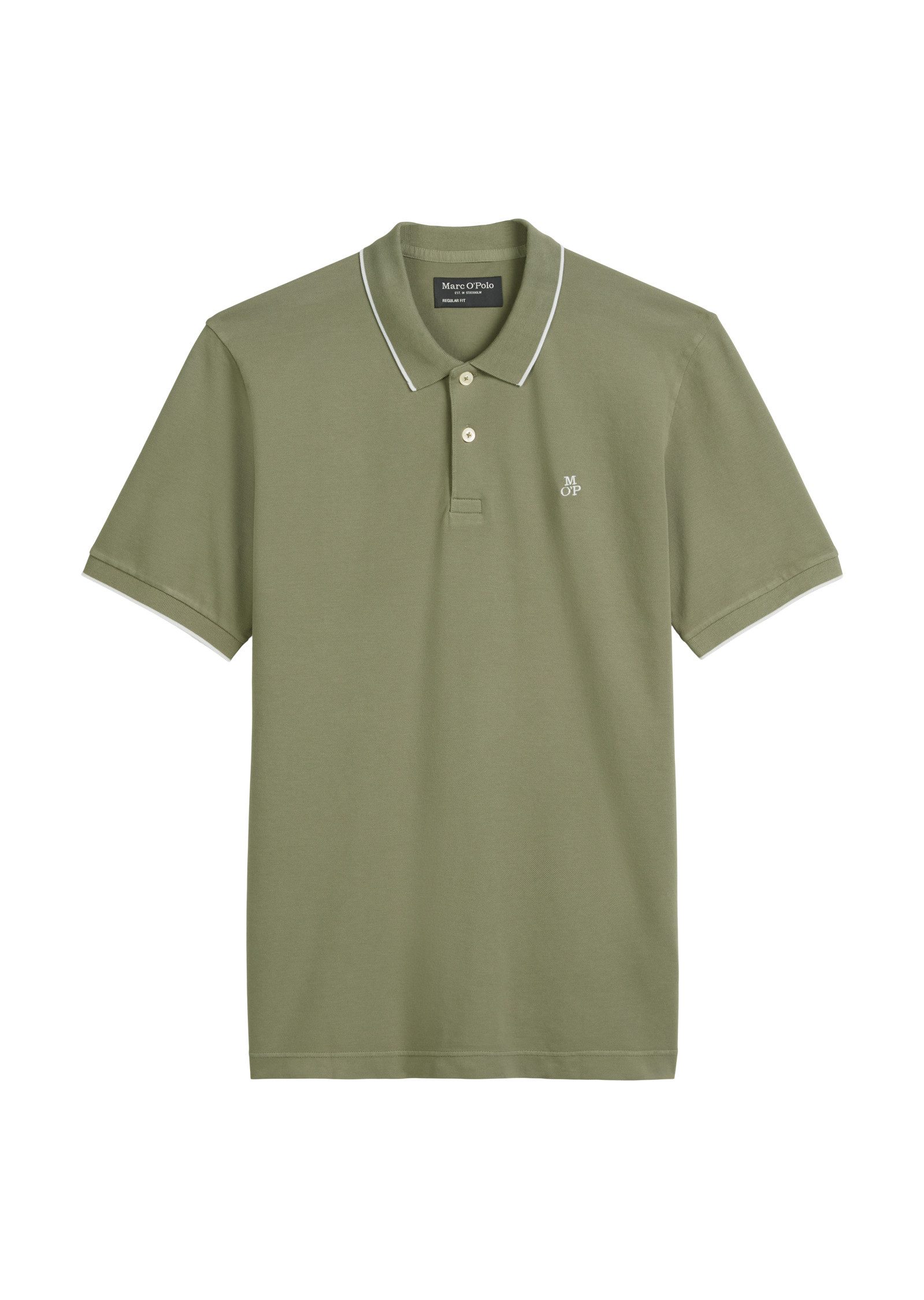 Marc O'Polo Poloshirt van piqué, regular fit, contrasterende details