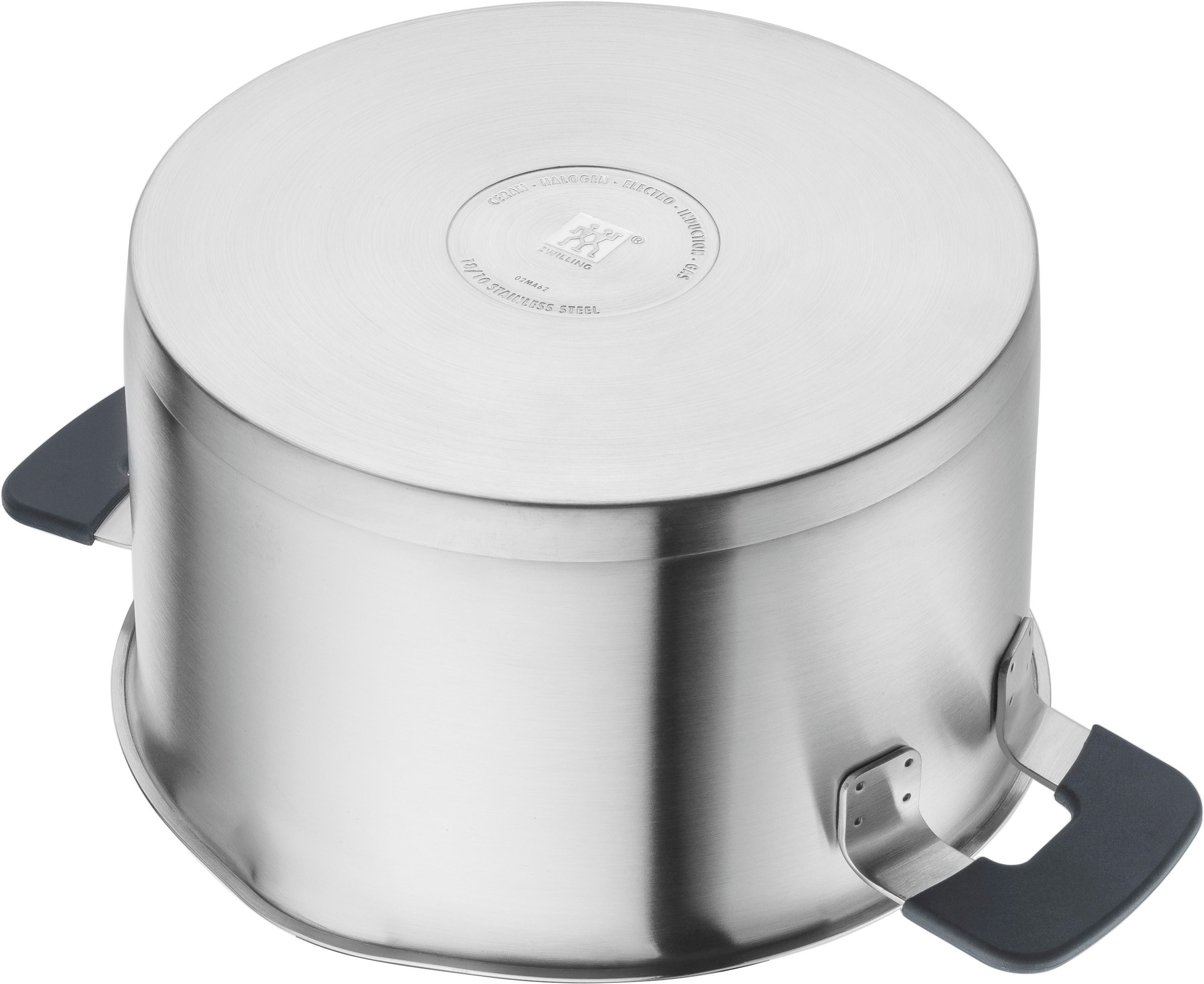 Zwilling Pannenset Simplify Sandwichbodem, stay-cool handgrepen, geïntegreerd zeefje(glas)dekselhouder (set, 9-delig)