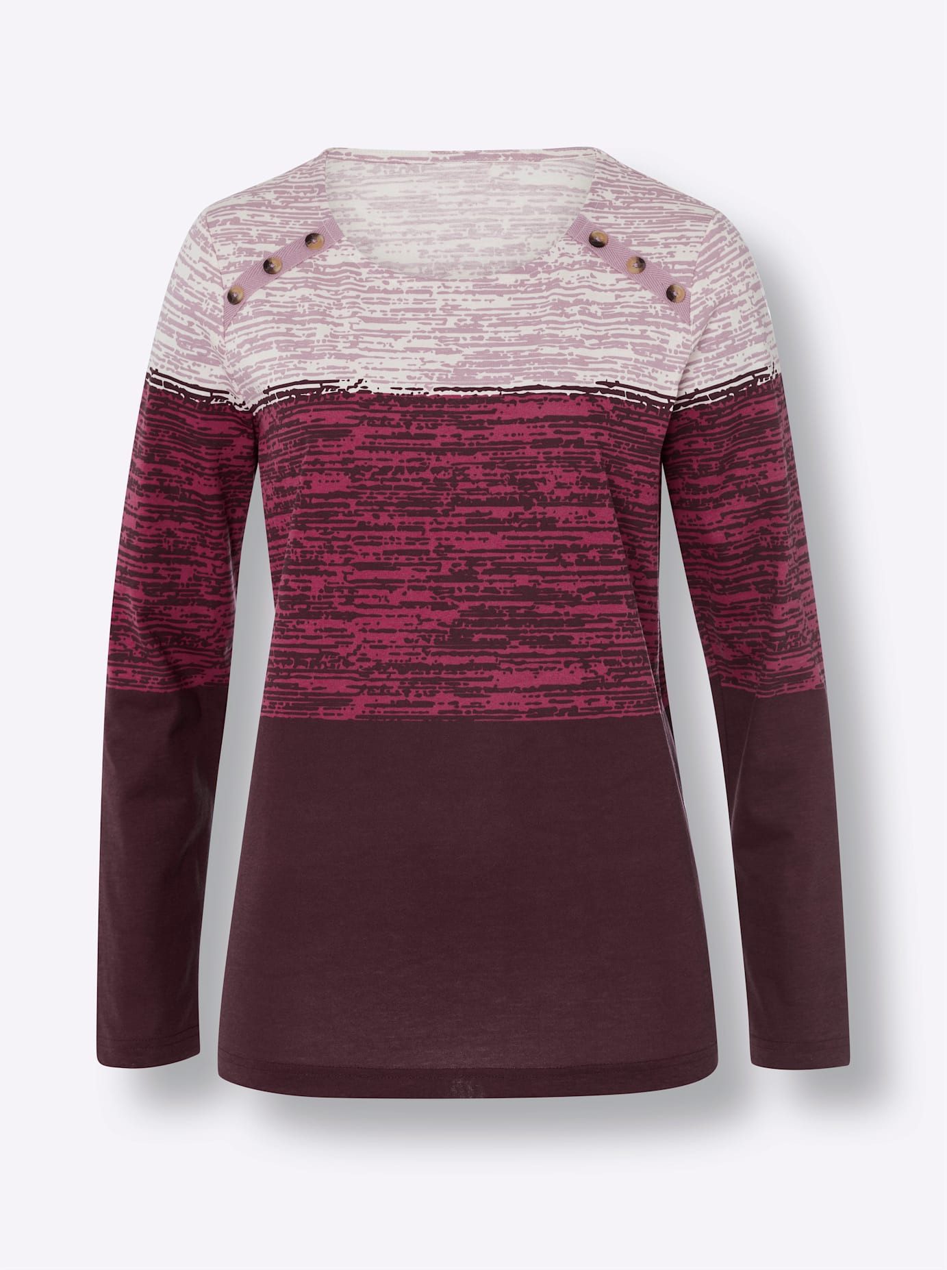 Classic Basics Shirt met lange mouwen Shirt met ronde hals (1-delig)