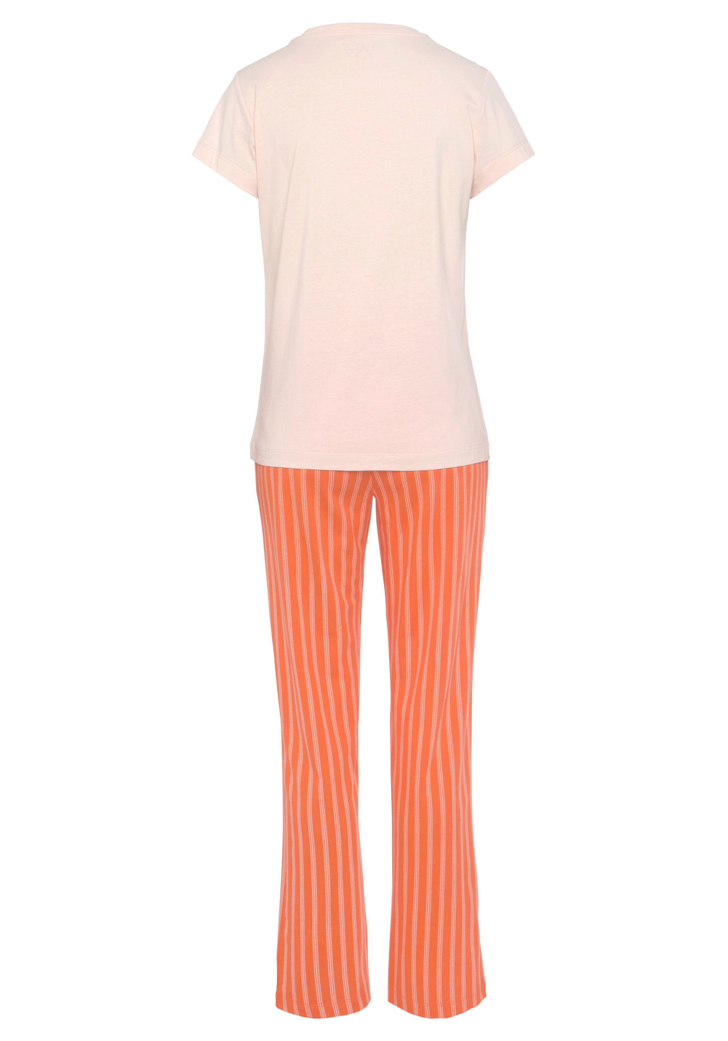 Vivance Dreams Pyjama met fijn streepdessin (set, 2-delig)