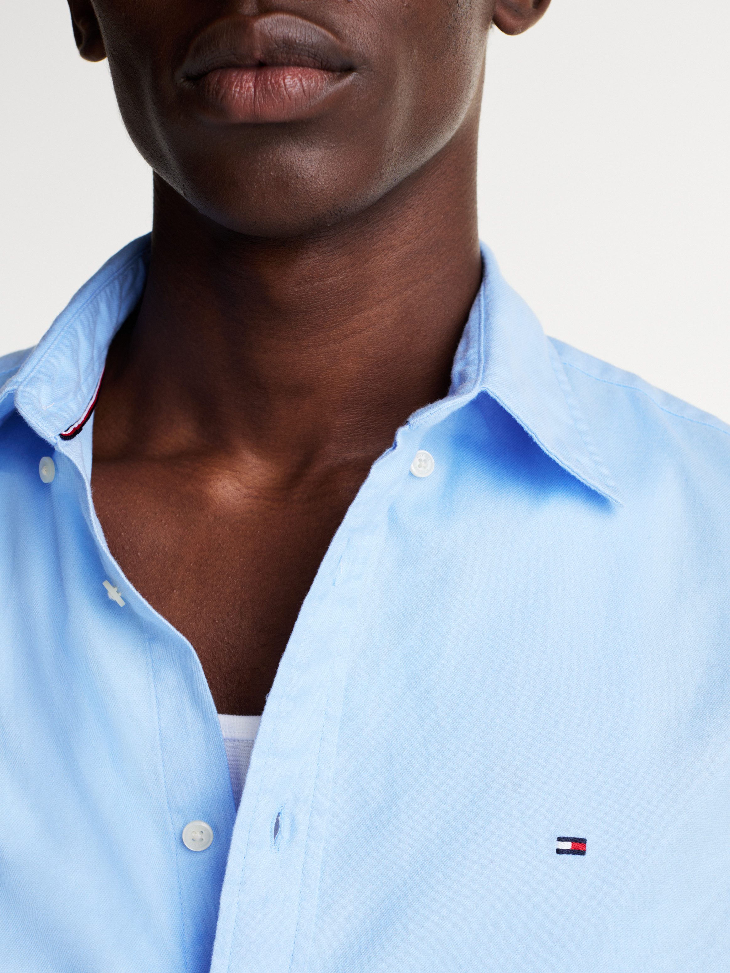 Tommy Hilfiger Businessoverhemd FLEX BRUSHED SOLID RF SHIRT