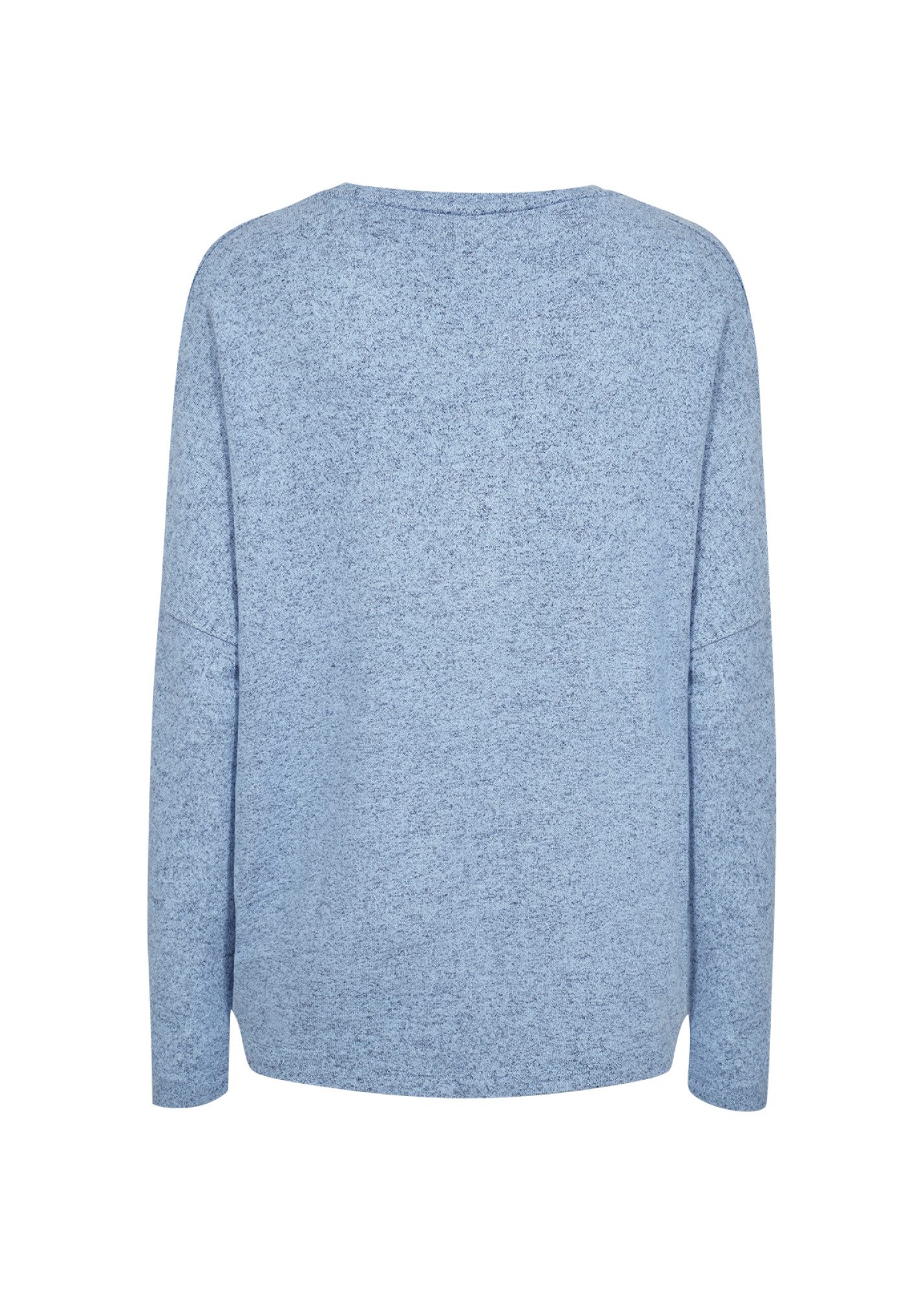 soyaconcept Shirt met ronde hals SC-BIARA 1 comfortabele trui, elastische viscosekwaliteit in gemêleerde uitstraling
