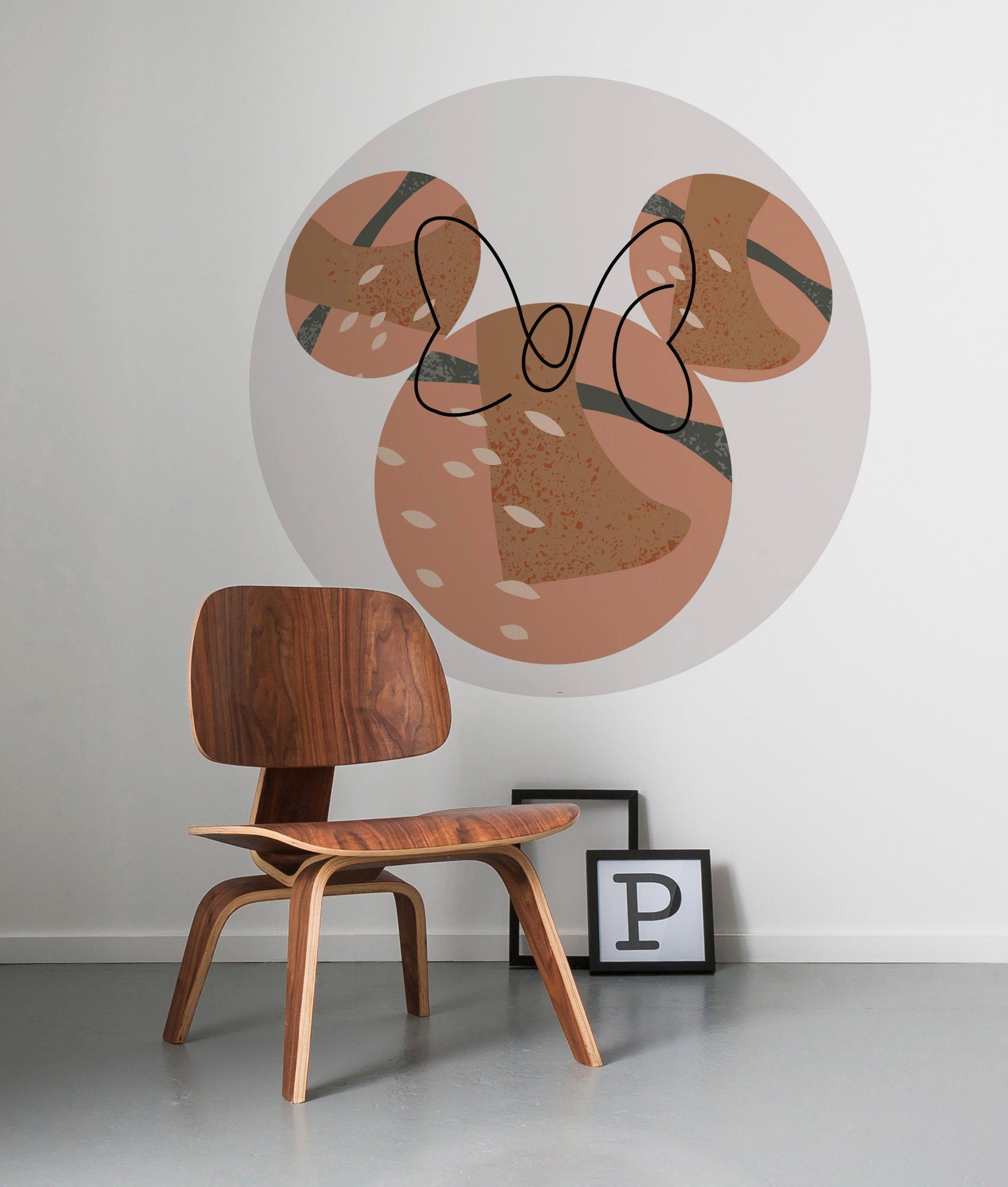 Komar Fotobehang Zelfklevend vlies - Minnie Terra - Afmeting 125 x 125 cm