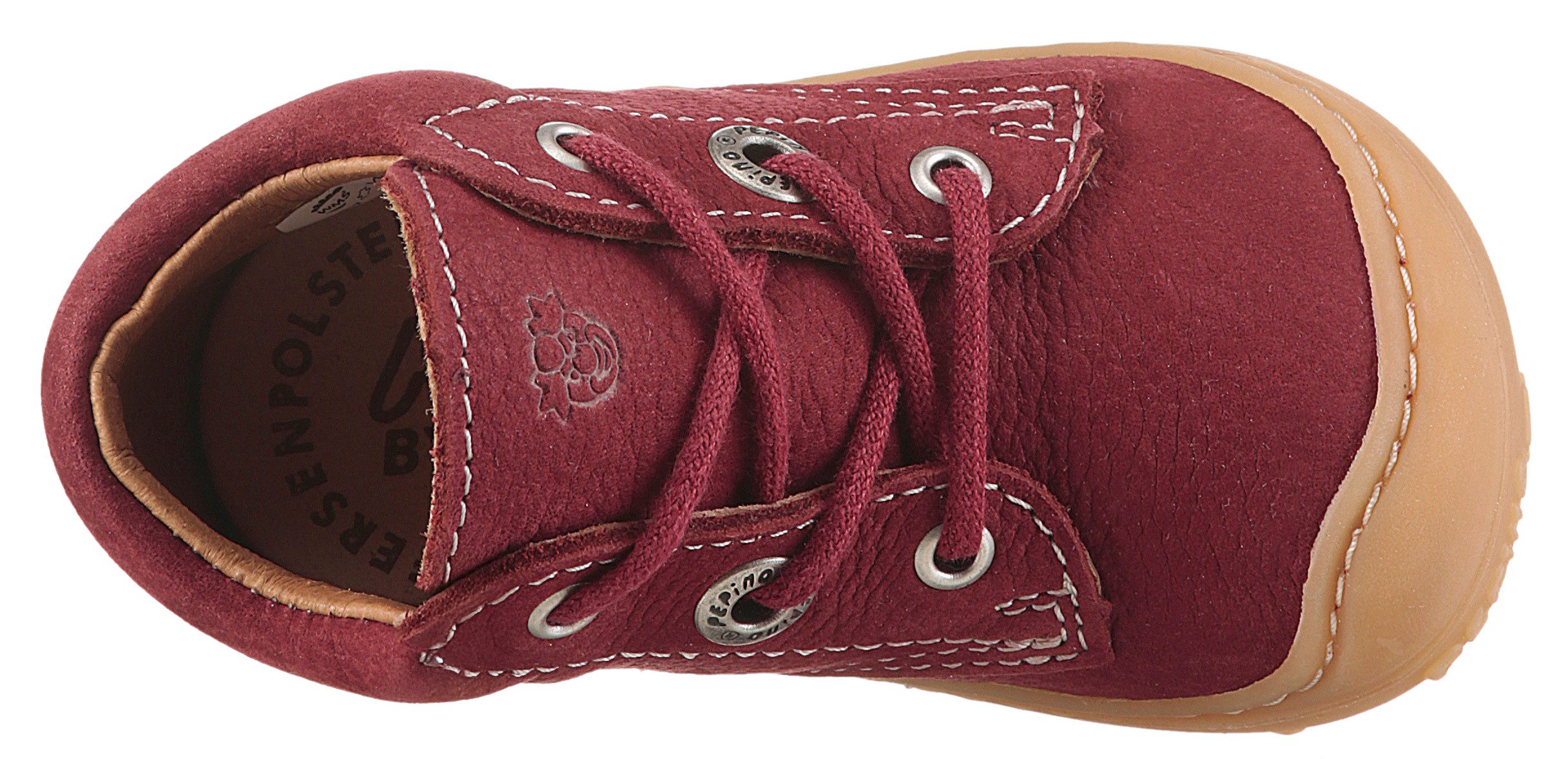 PEPINO by RICOSTA Babyschoentjes Cory 50 WMS: Midden Veterschoen met WMS-systeem, leer, maat sjabloon om te downloaden