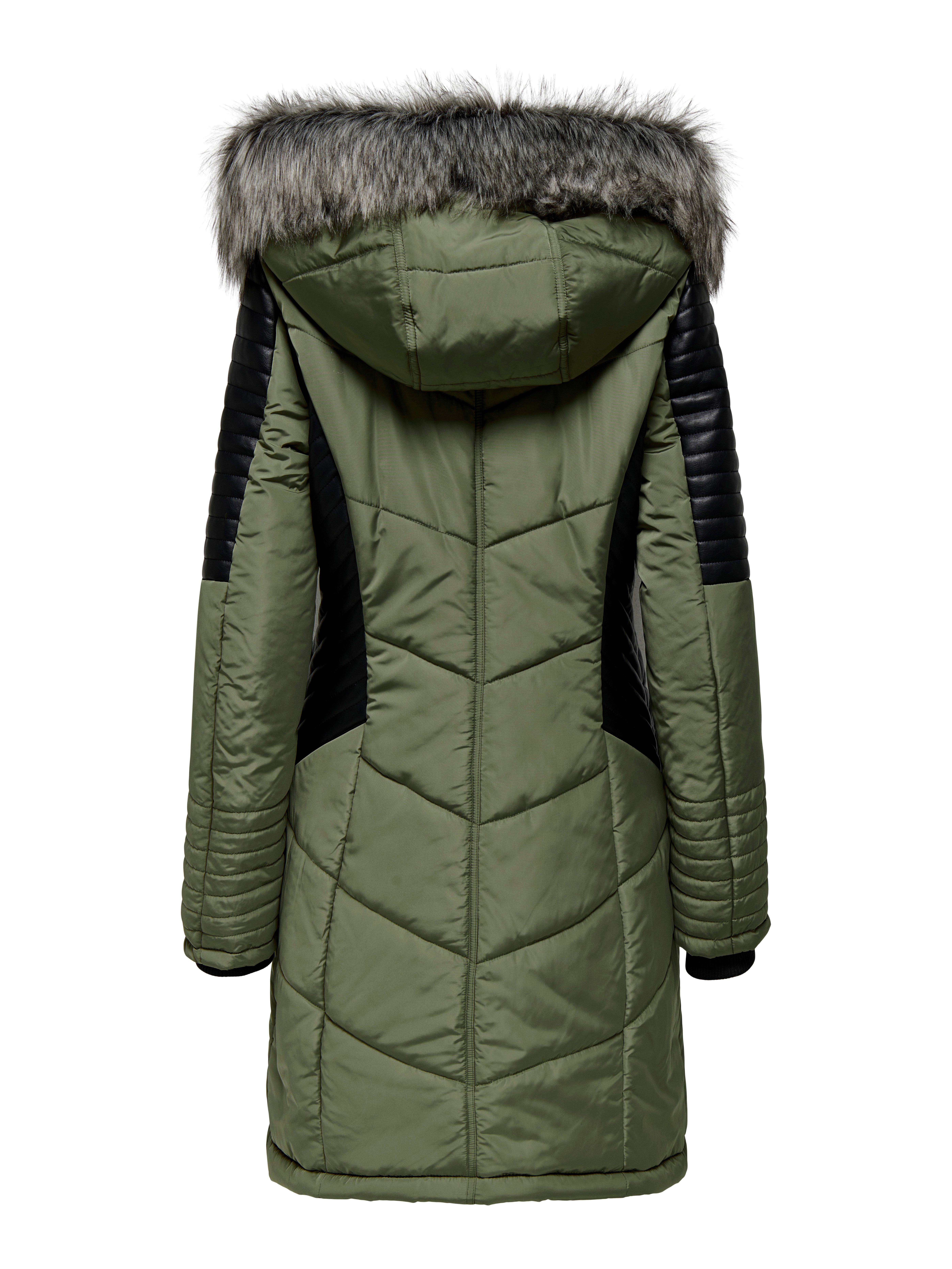 Only Gewatteerde jas ONLNEWLINETTE FUR HOOD COAT OTW