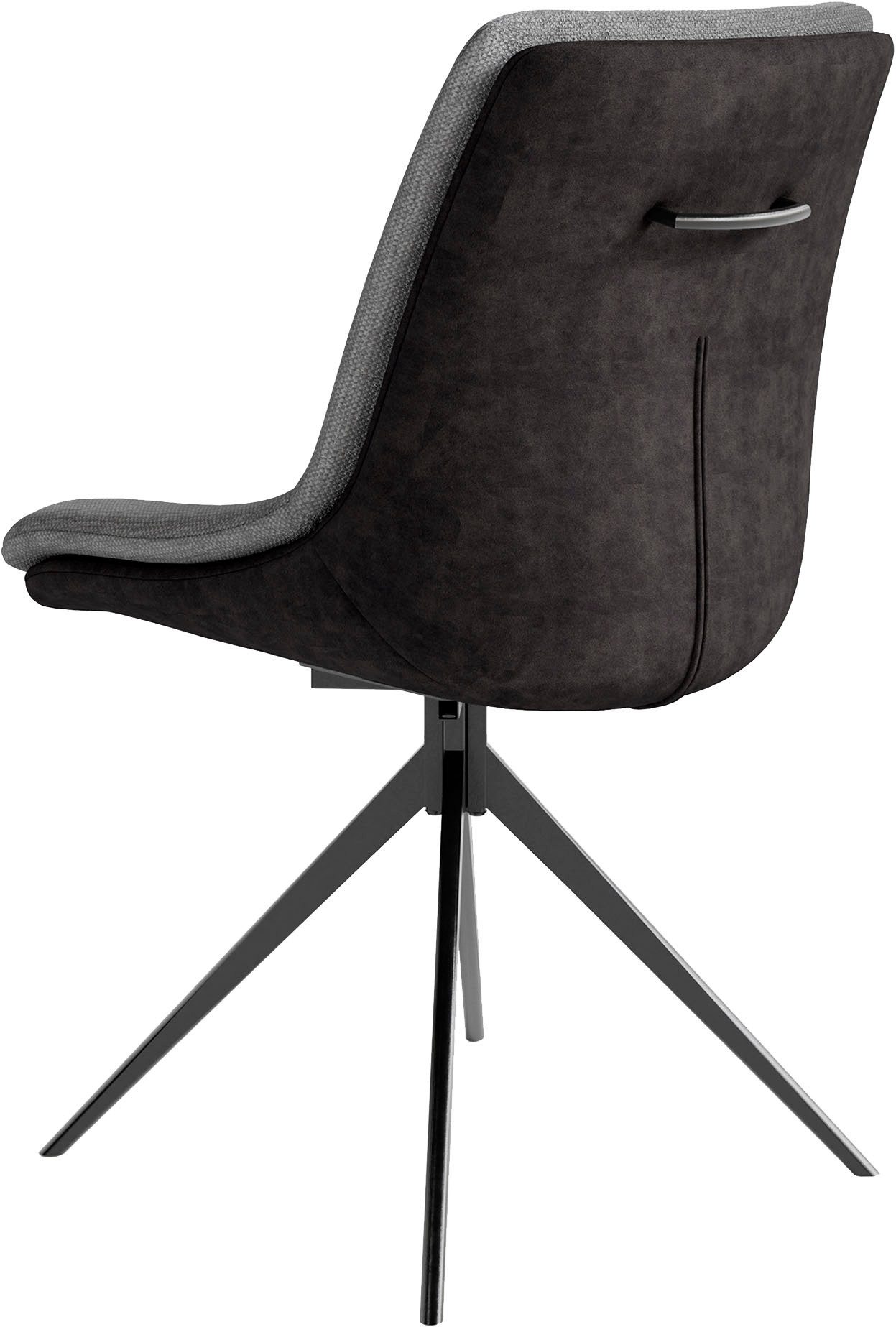 byLIVING Eetkamerstoel Phoenix set van 2 360 graden draaibaar met terugloopfunctie en hoogwaardige bekledingsstoffen (set, 2 stuks)