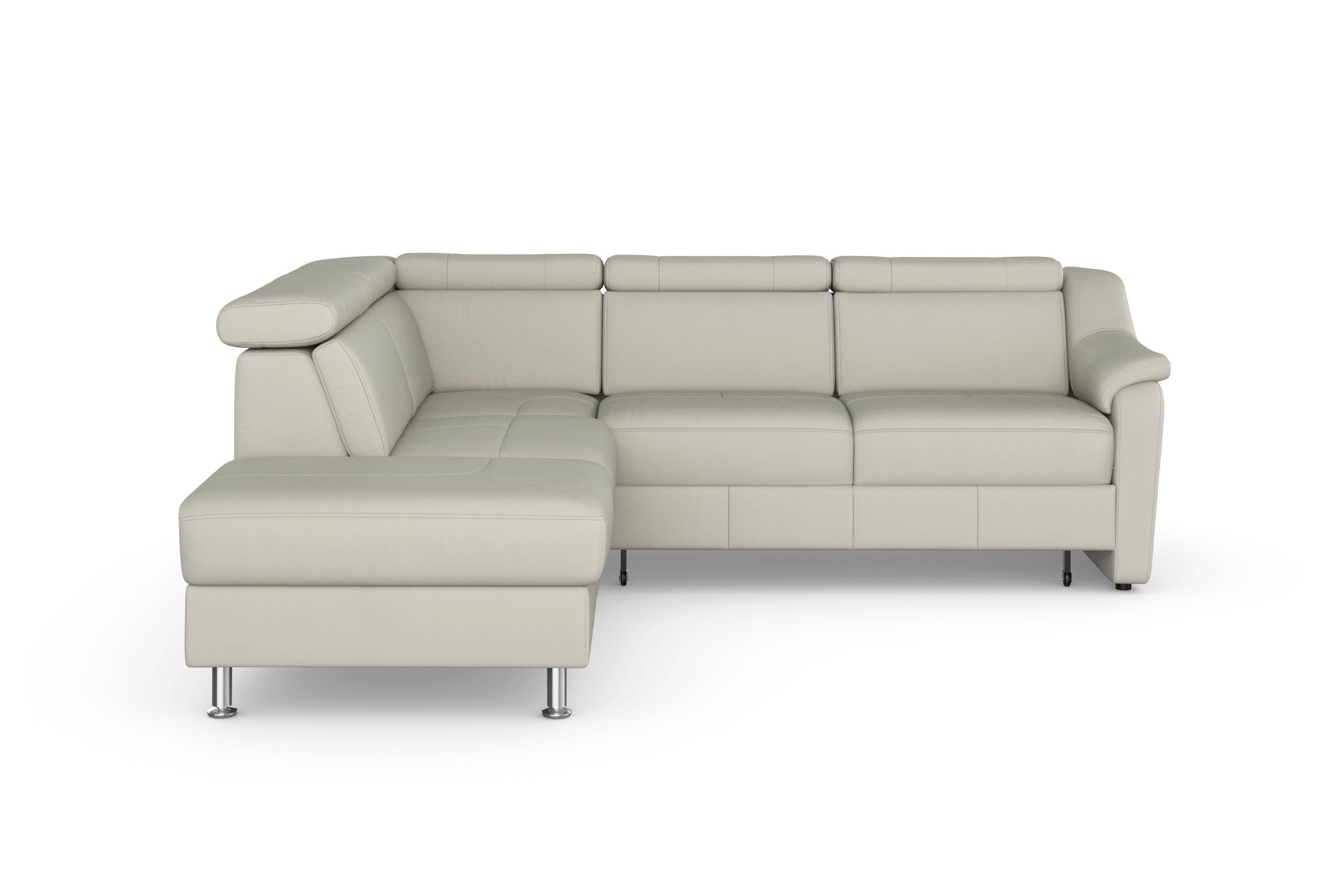 sit&more Hoekbank Freetown L-vorm met verstelbare hoofdsteun en comfortabele binnenvering