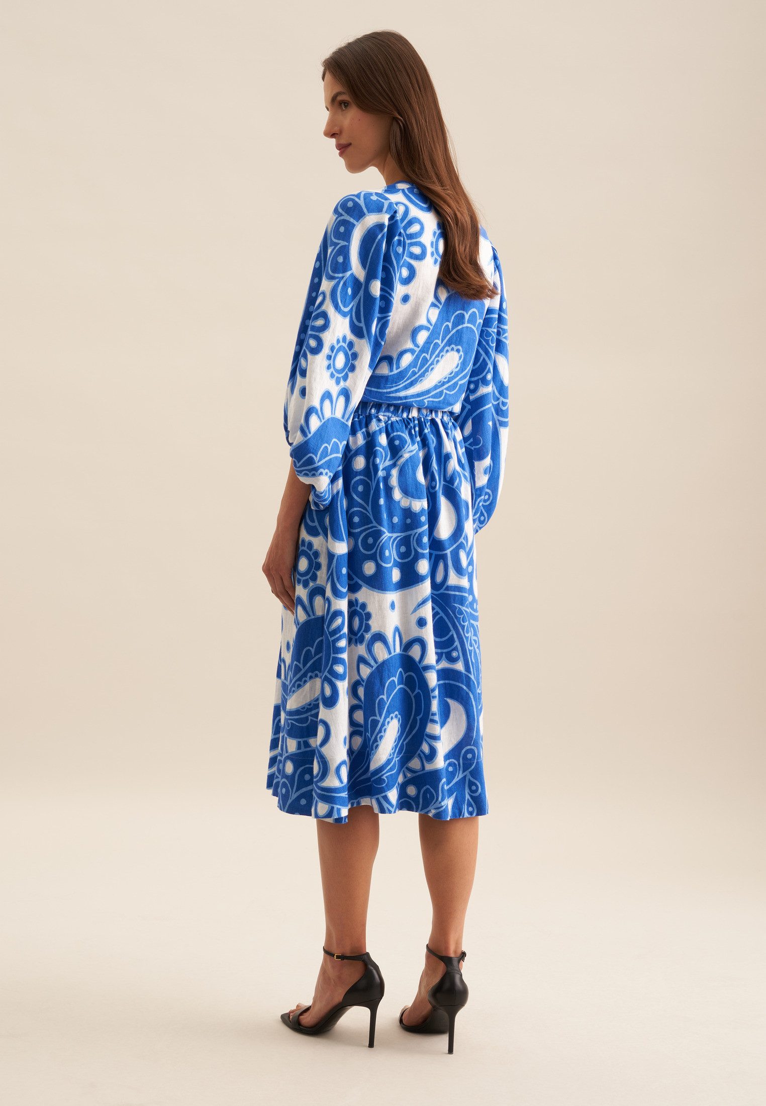 seidensticker Midirok Zwarte roos