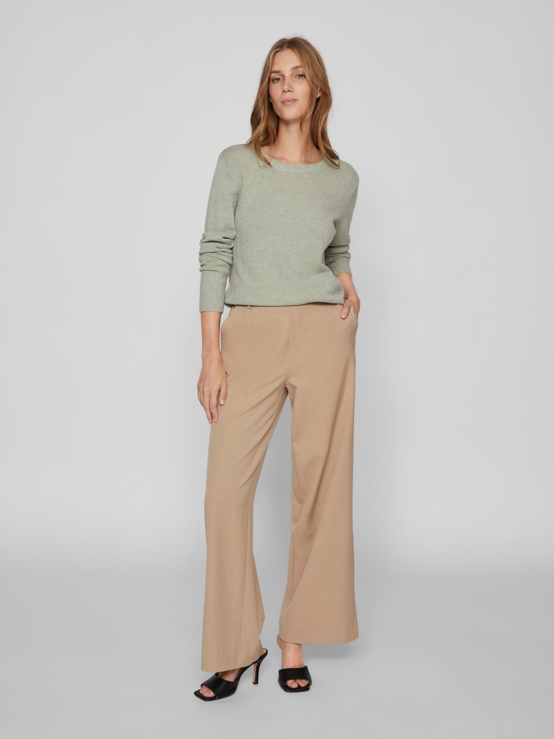 Vila Trui met ronde hals VIRIL O-NECK L/S KNIT TOP - NOOS