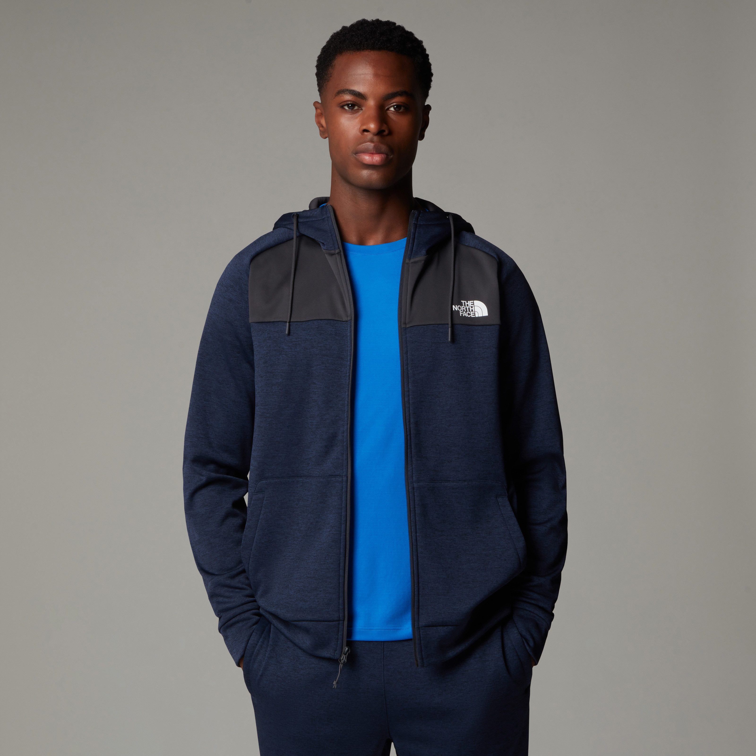 The North Face Fleecejack Reaxion fleece hoodie met doorlopende rits voor heren (1 stuk)