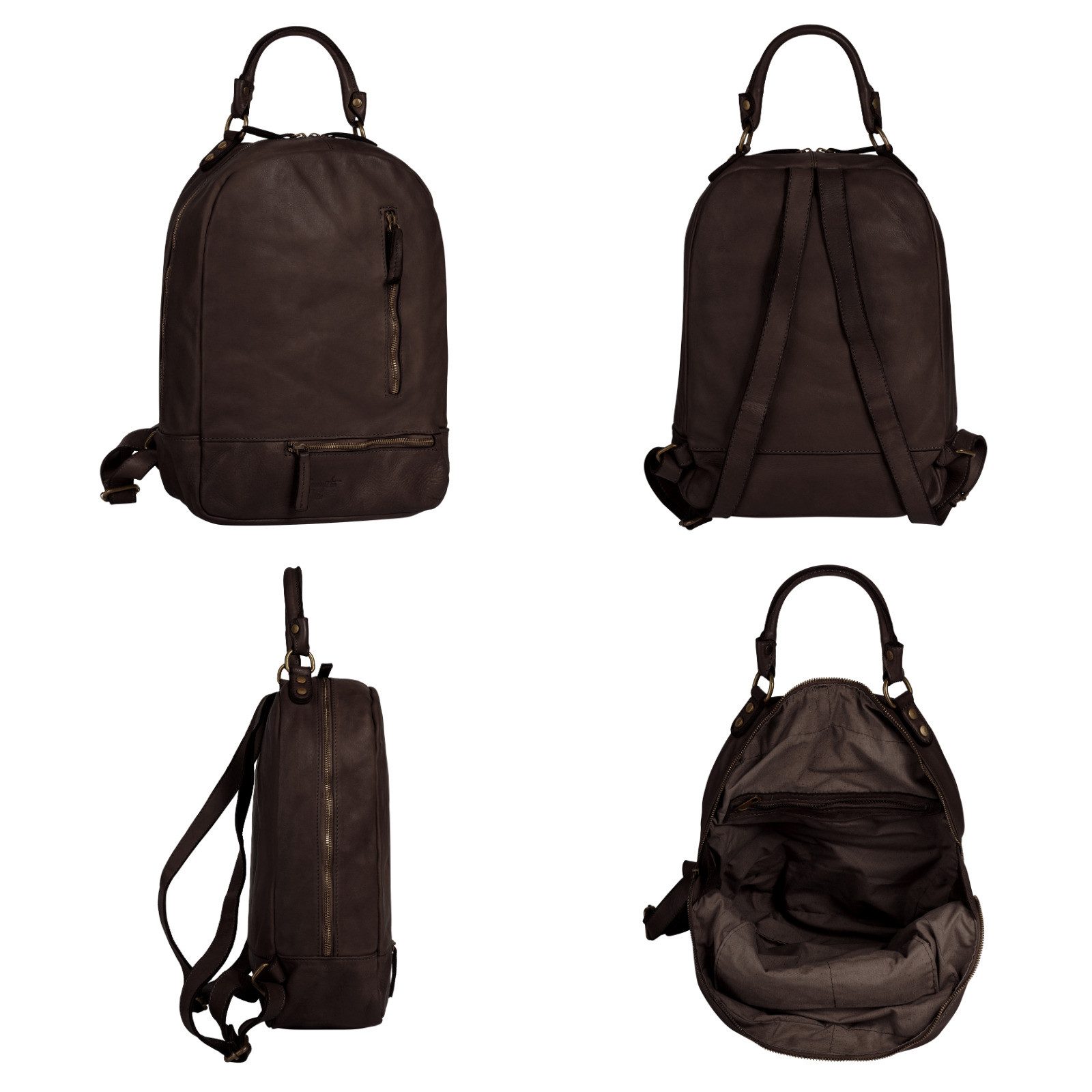 Samantha Look Rugzak echt leer, made in italy