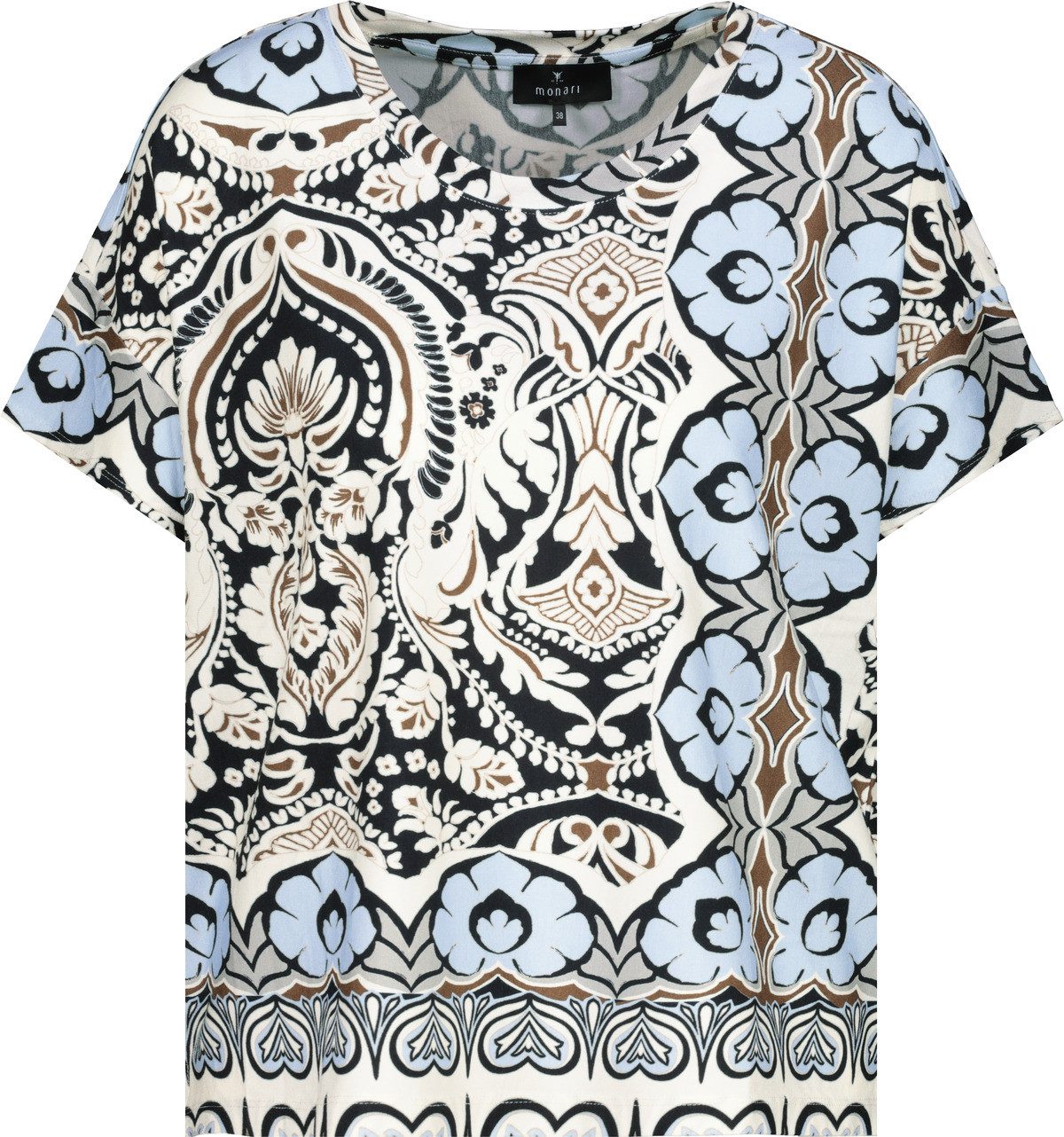 Monari T-shirt Shirt met ornamenten allover