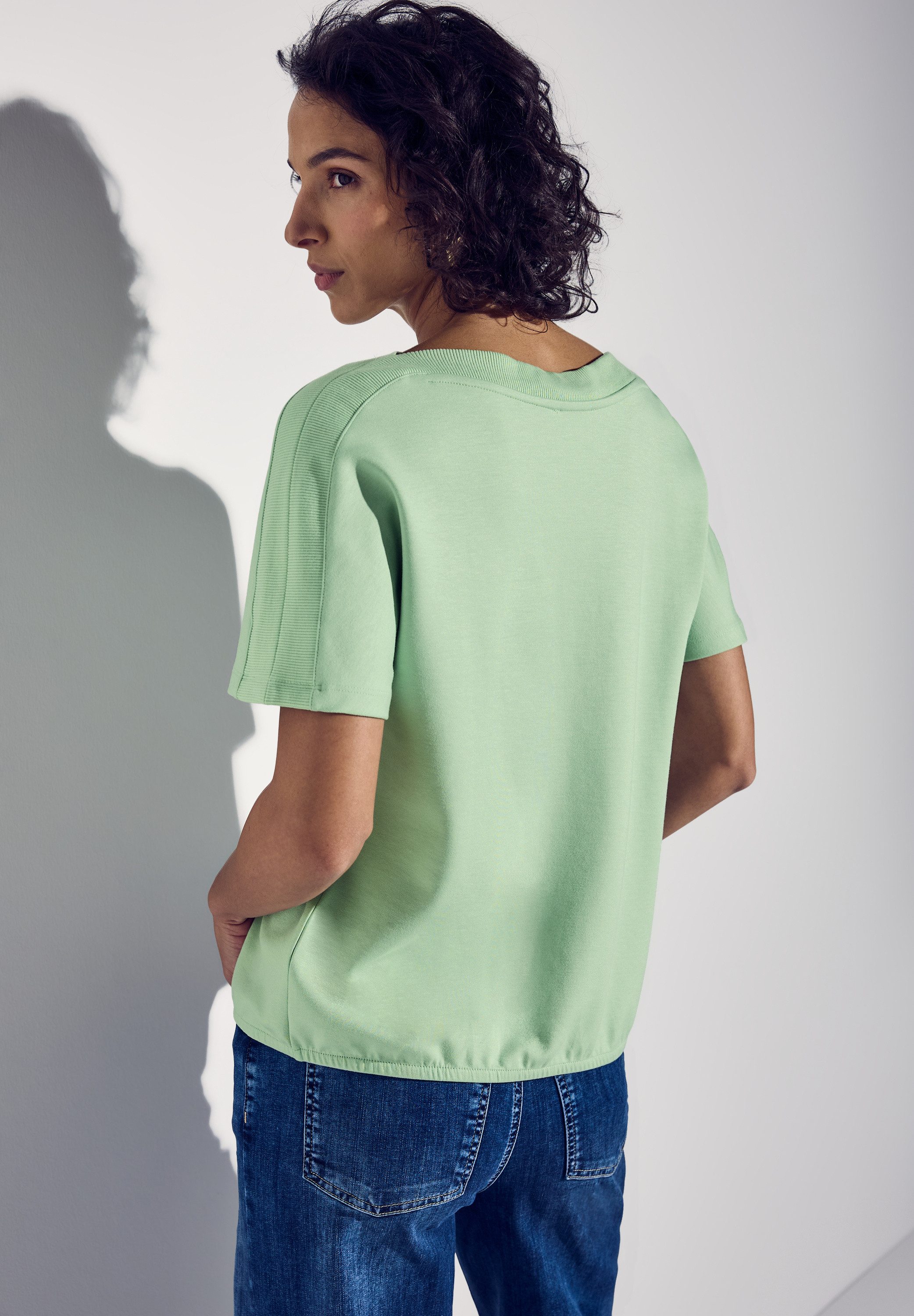 STREET ONE T-shirt met boothals