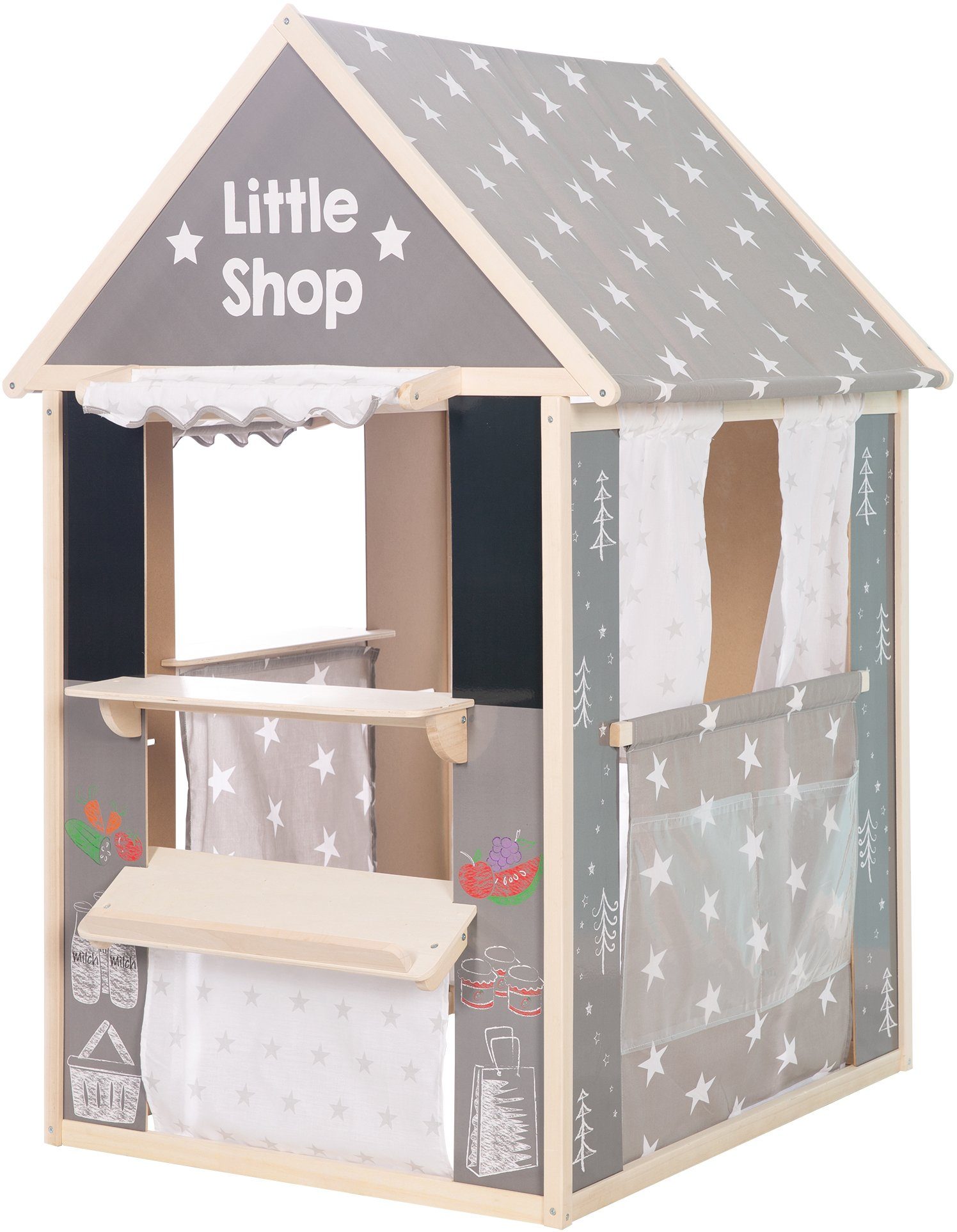 Roba® Speelhuis Little Stars met vier verschillende speelzijden