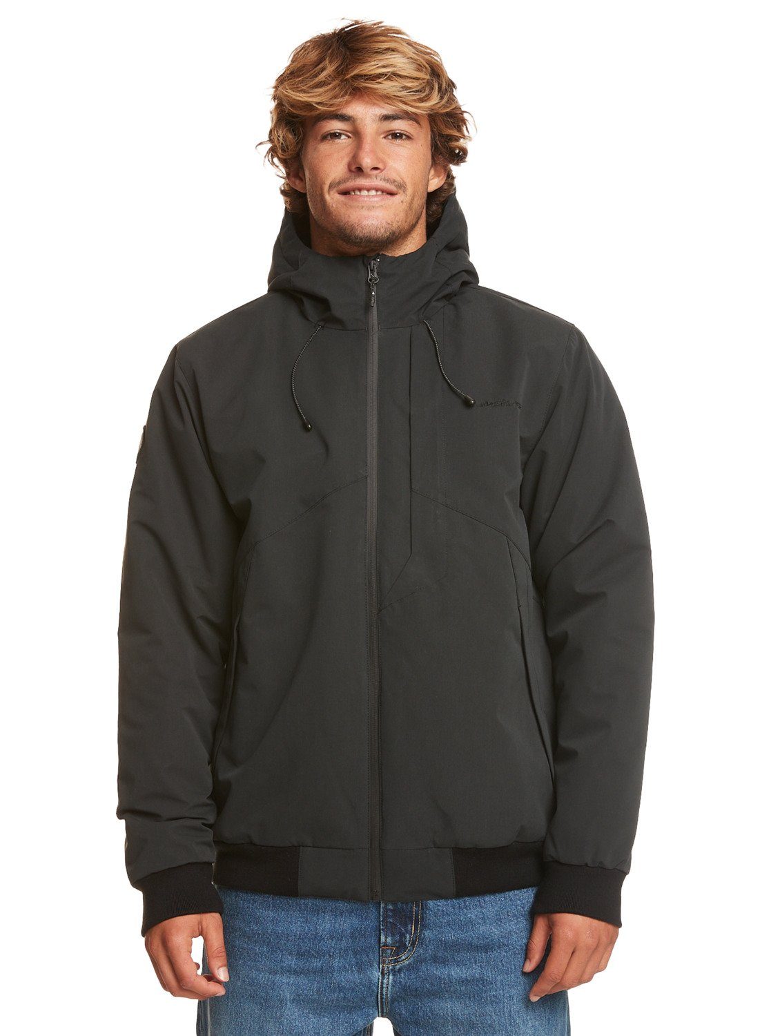 Quiksilver Regenjack New Brooks 5K heren wandelen & outdoor maat S zwart