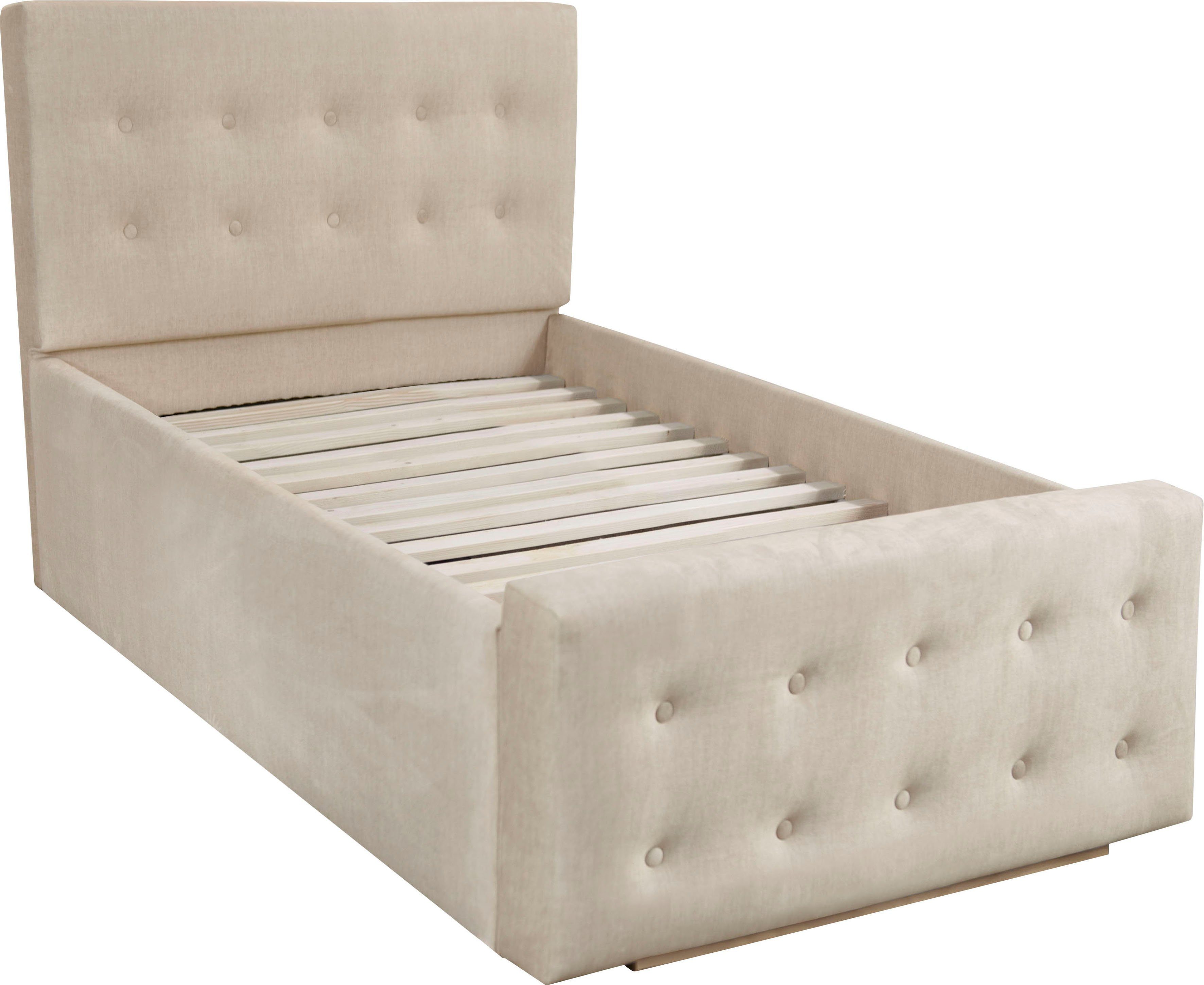 Home affaire Gestoffeerd bed Vaine in 5 breedten, ook in lengte 220 cm, incl. lattenrol