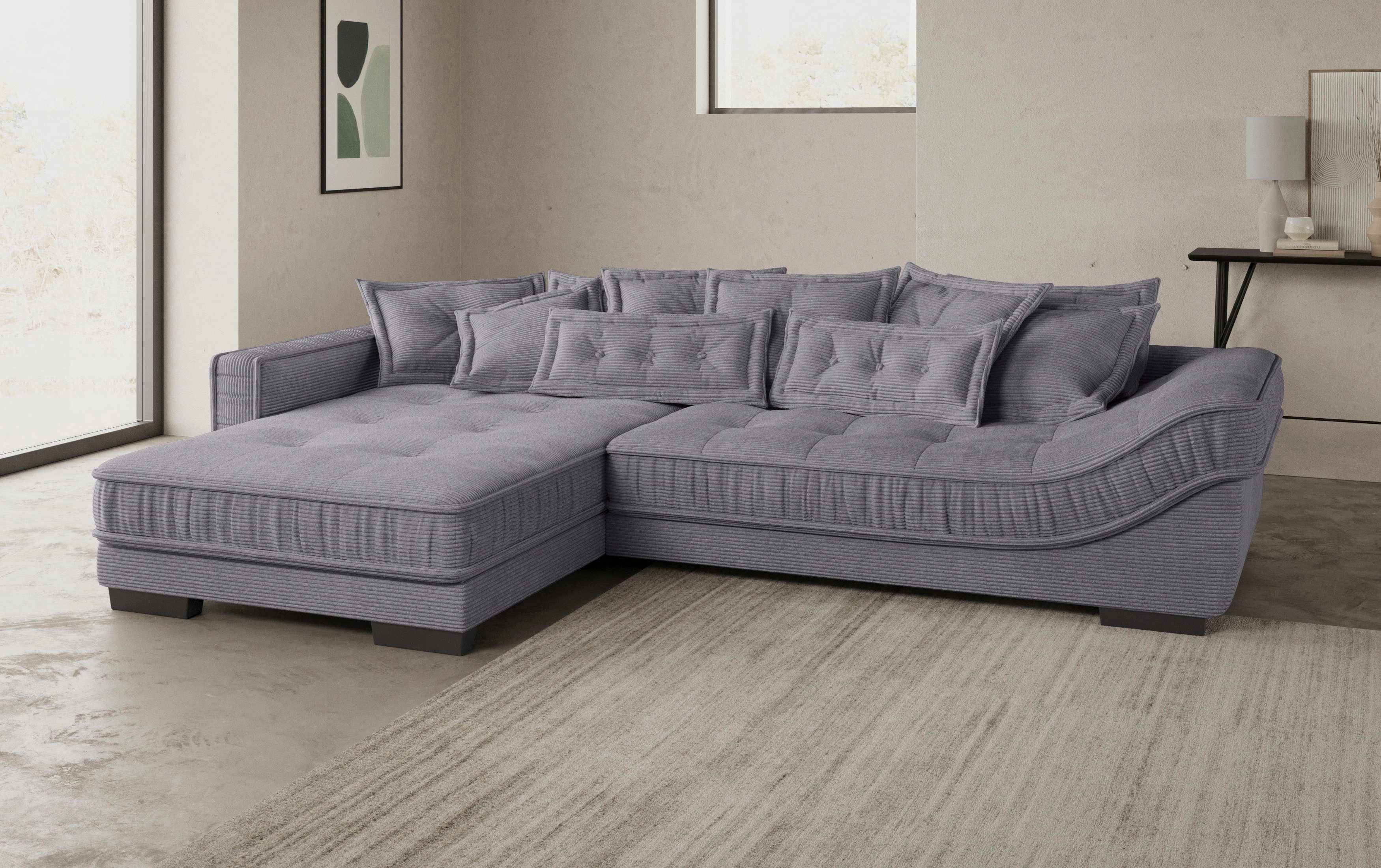 Mr. Couch Hoekbank Diwan II DuraFlex L-vorm DuraFlex koudschuim bekleding, tot 140 kg, 4 bekledingskwaliteiten