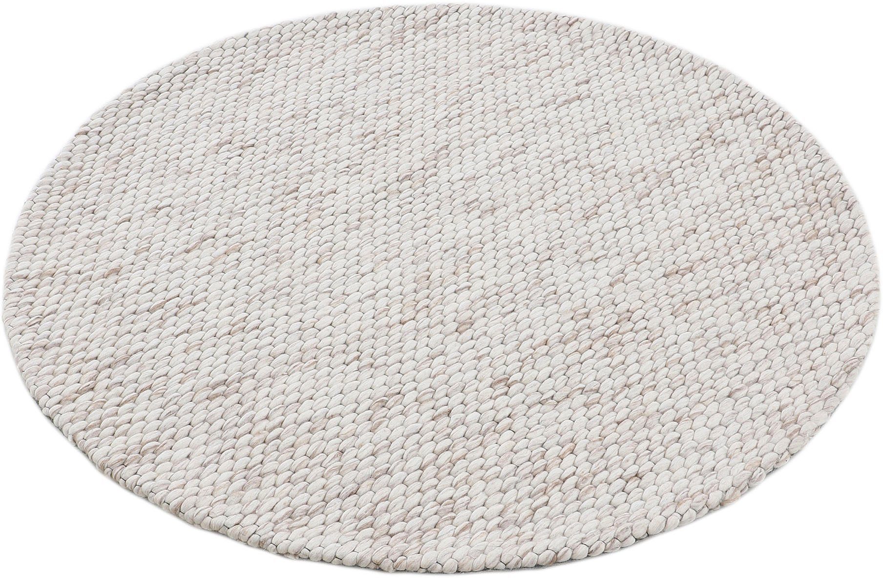 carpetfine Wollen kleed Sina grove structuur, tijdloos design, 100% wol, woonkamer