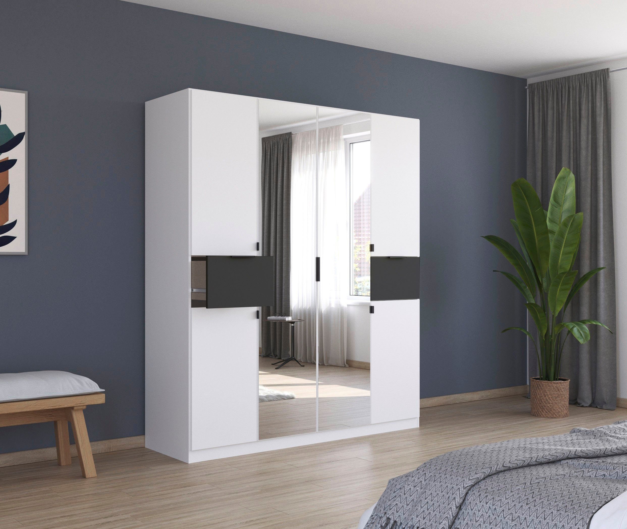 rauch Draaideurkast Kledingkast kast garderobe waskast TICAO met 2 ruime lades, veel opbergruimte made in germany