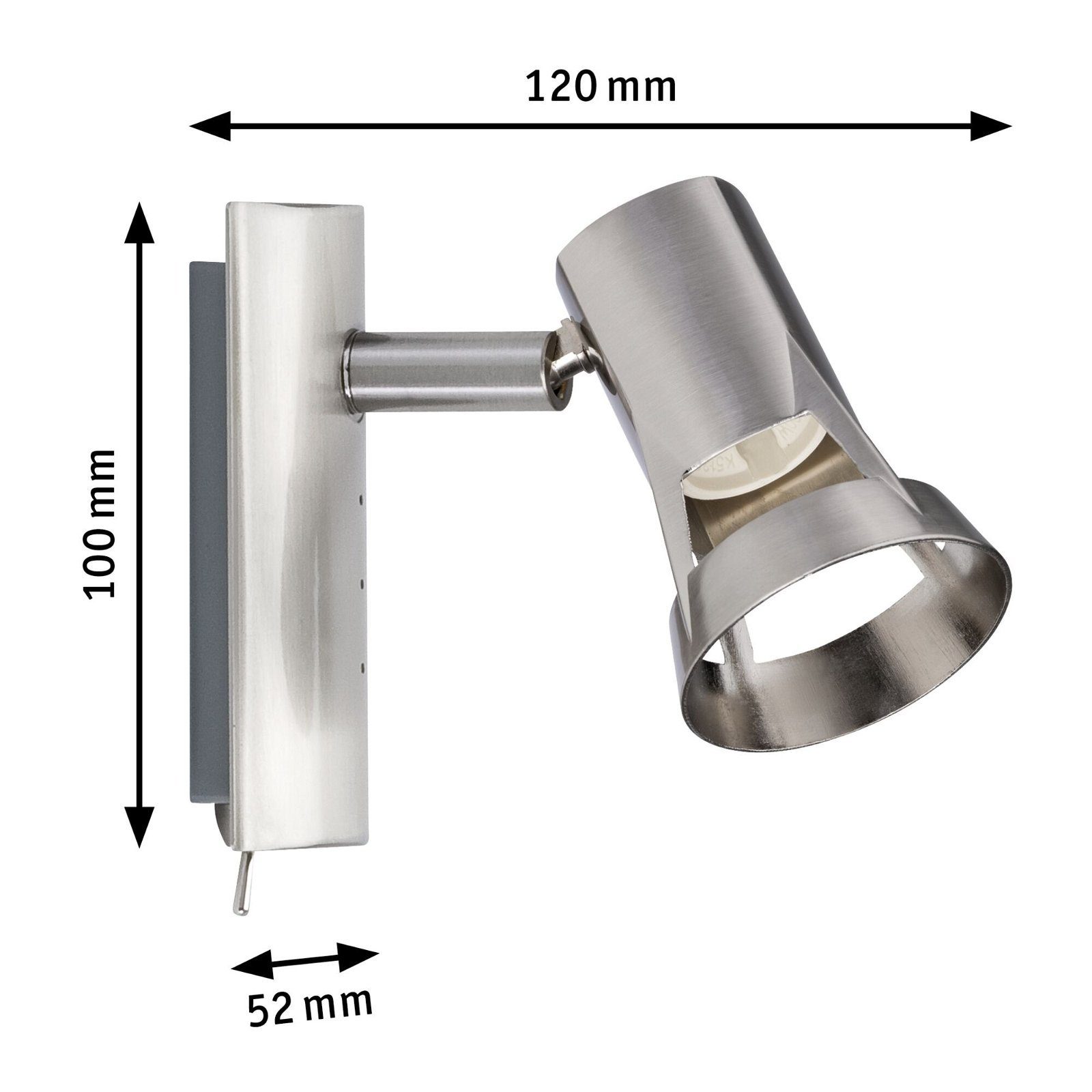 Paulmann Plafondlamp Spotlight Teja max. 1x10W 230V Metaal (1 stuk)