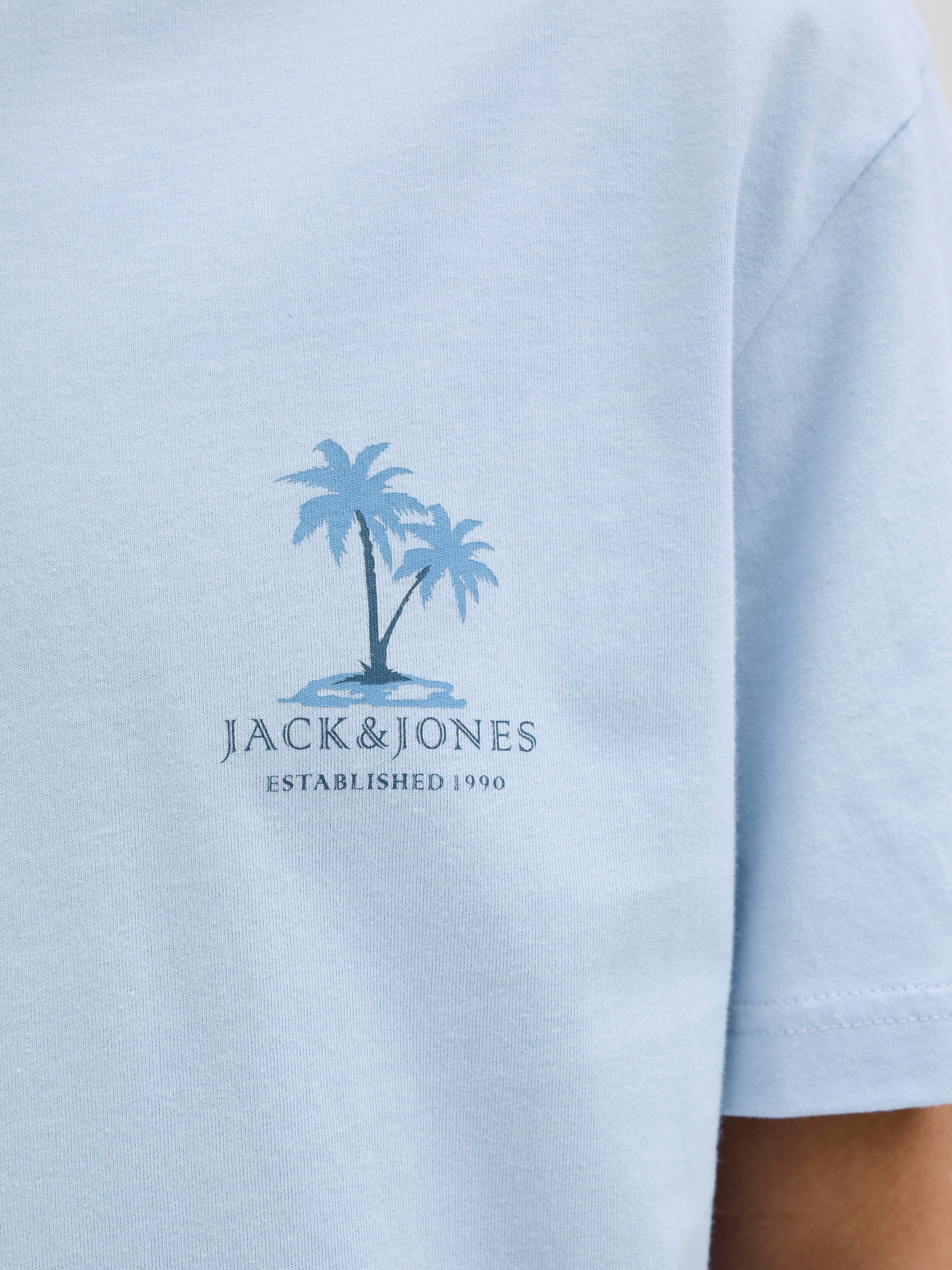 Jack & Jones Shirt met ronde hals JJSUMMER VIBES TEE SS CREW NECK LN