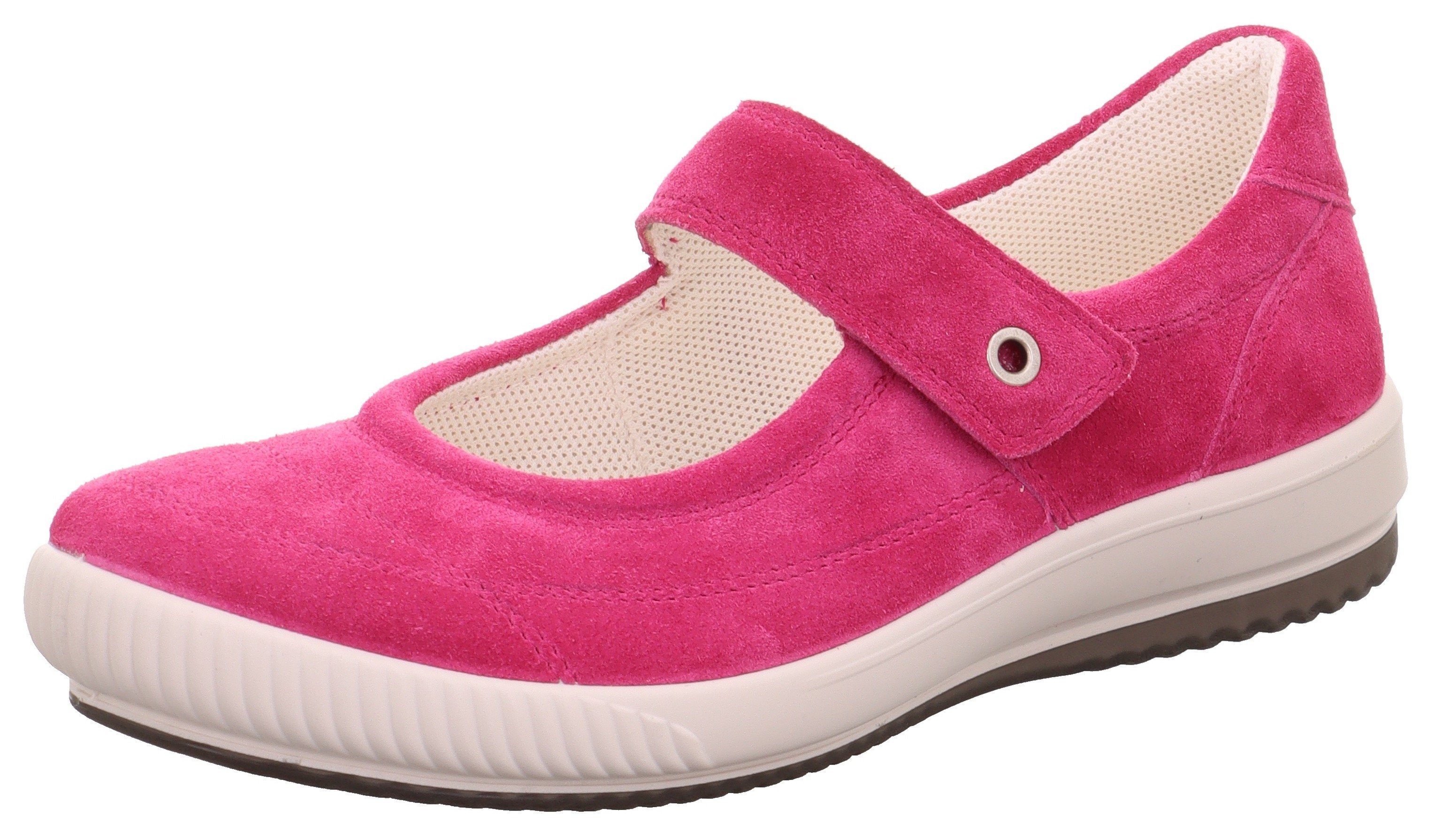 Legero Ballerina's met riempje TANARO 5.0 , slippers, ballerina's, instapschoen met verwisselbaar voetbed en klittenband dames ballerina's met riempje