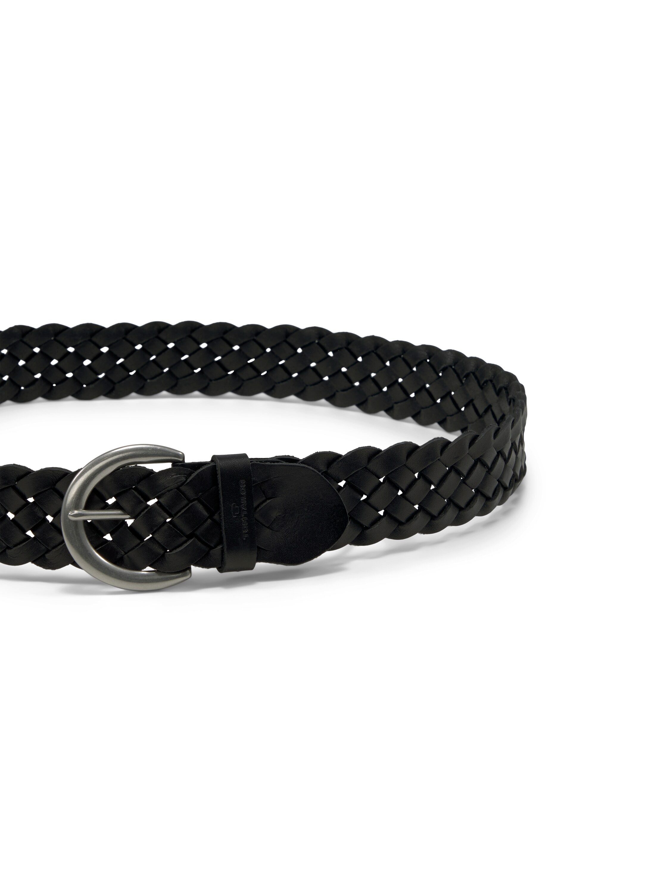 Tom Tailor Gevlochten riem TTLISA 4 cm brede damesriem, vlechtleren riem, modieuze must-have