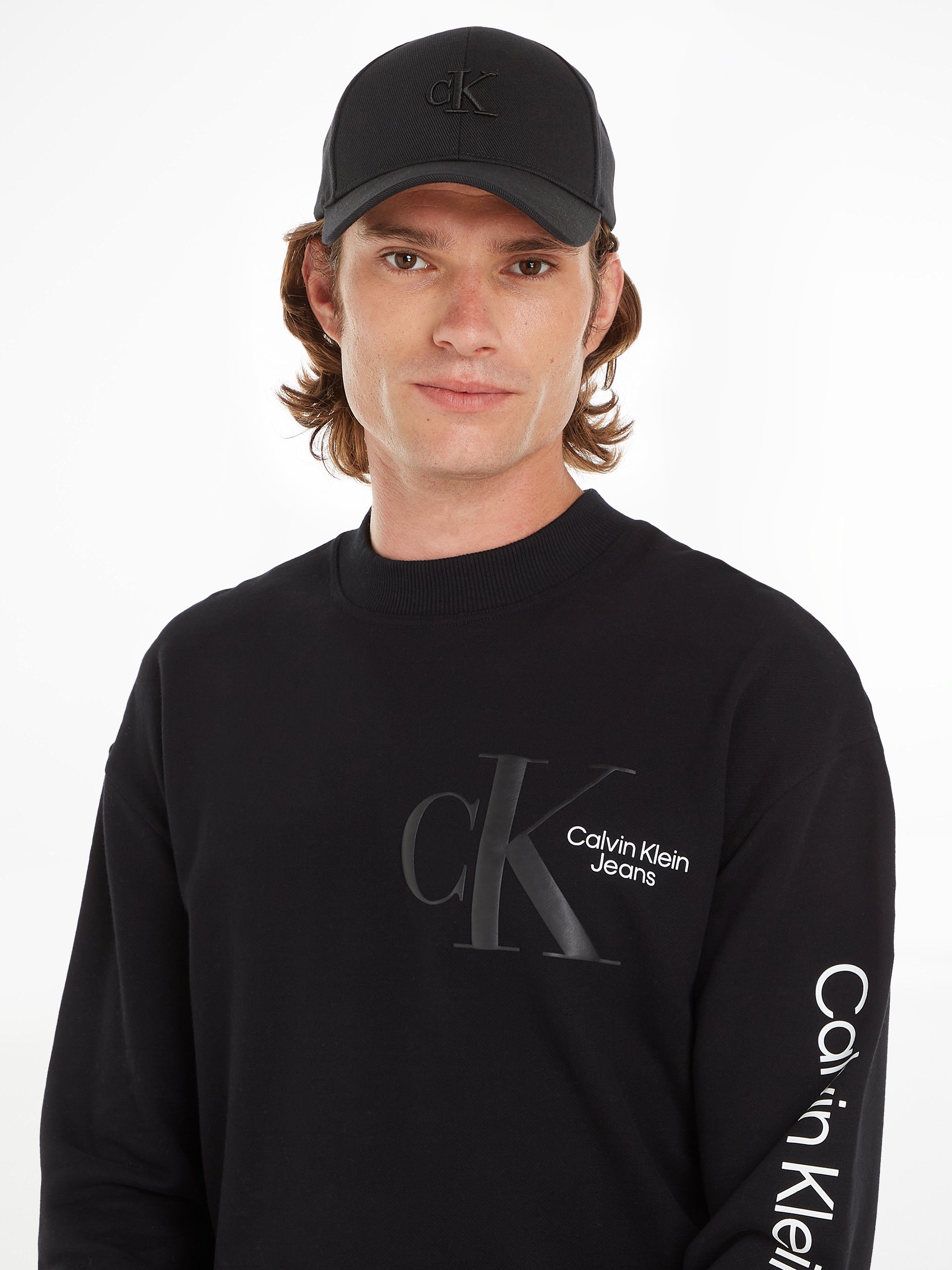Calvin Klein Stijlvolle Visor Cap Lente Zomer Collectie Black Heren