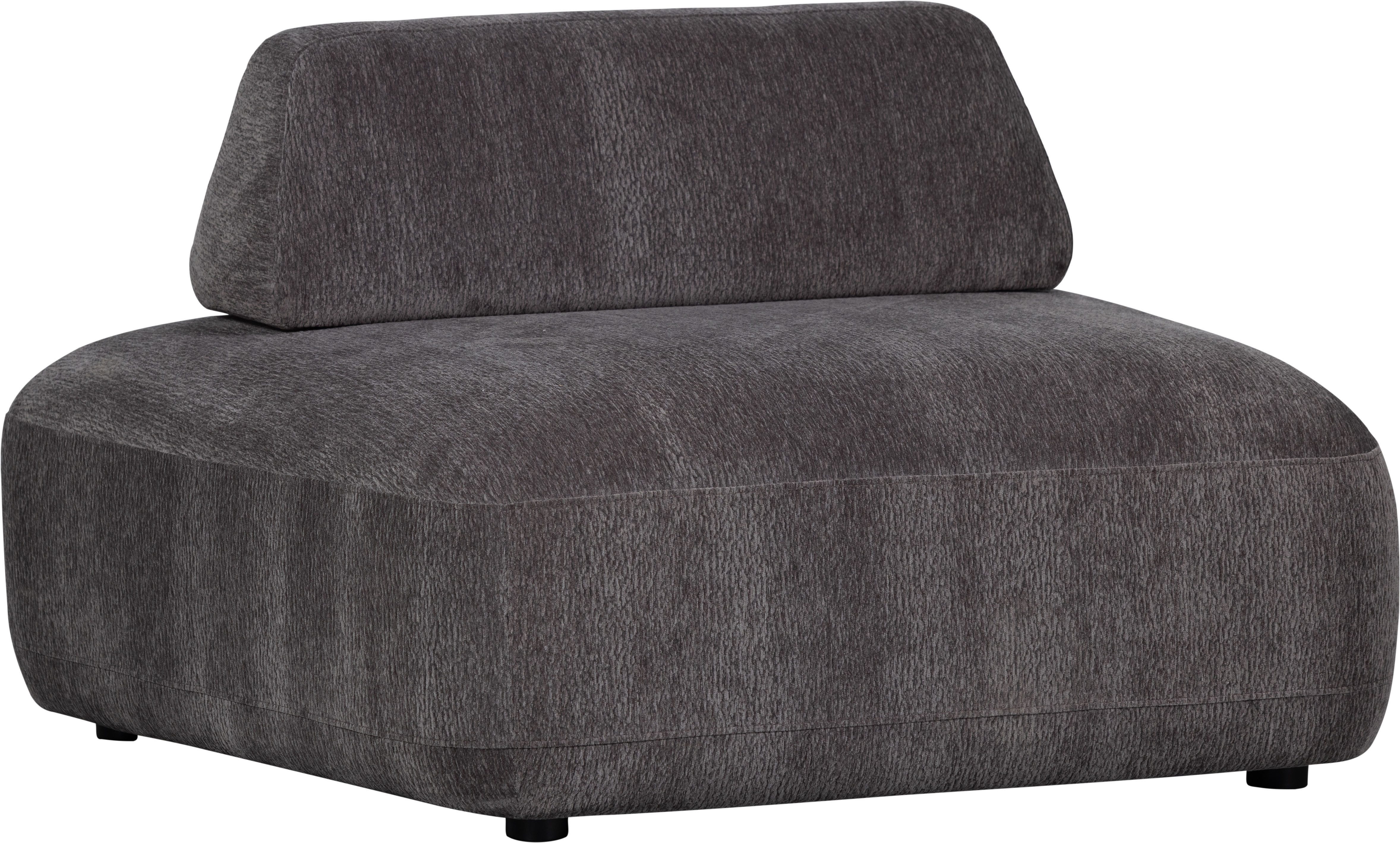 WOOOD Exclusive Fauteuil Sterck Polyester Charcoal 118x102x41