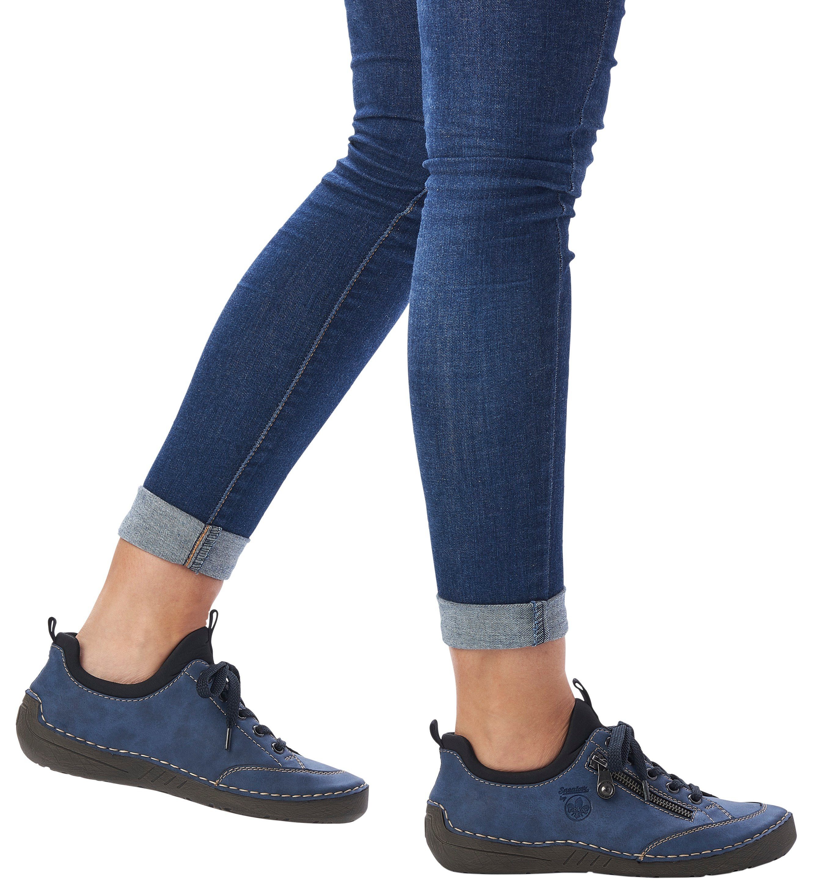 Rieker Slip-on sneakers , slipper, instapschoen, met elastische instap