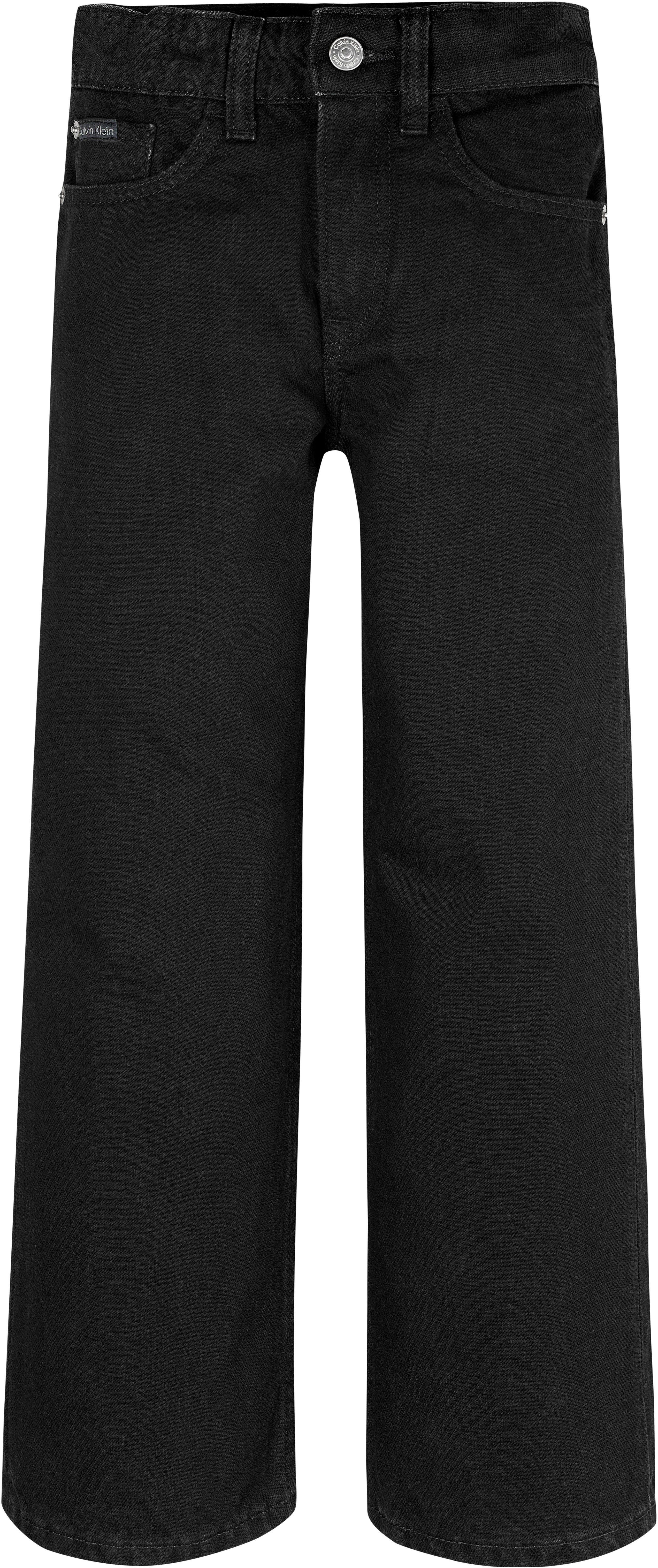 Calvin Klein Straight jeans Skater Clean Black Rgd voor kinderen tot 16 jaar en in 5-pocket stijl
