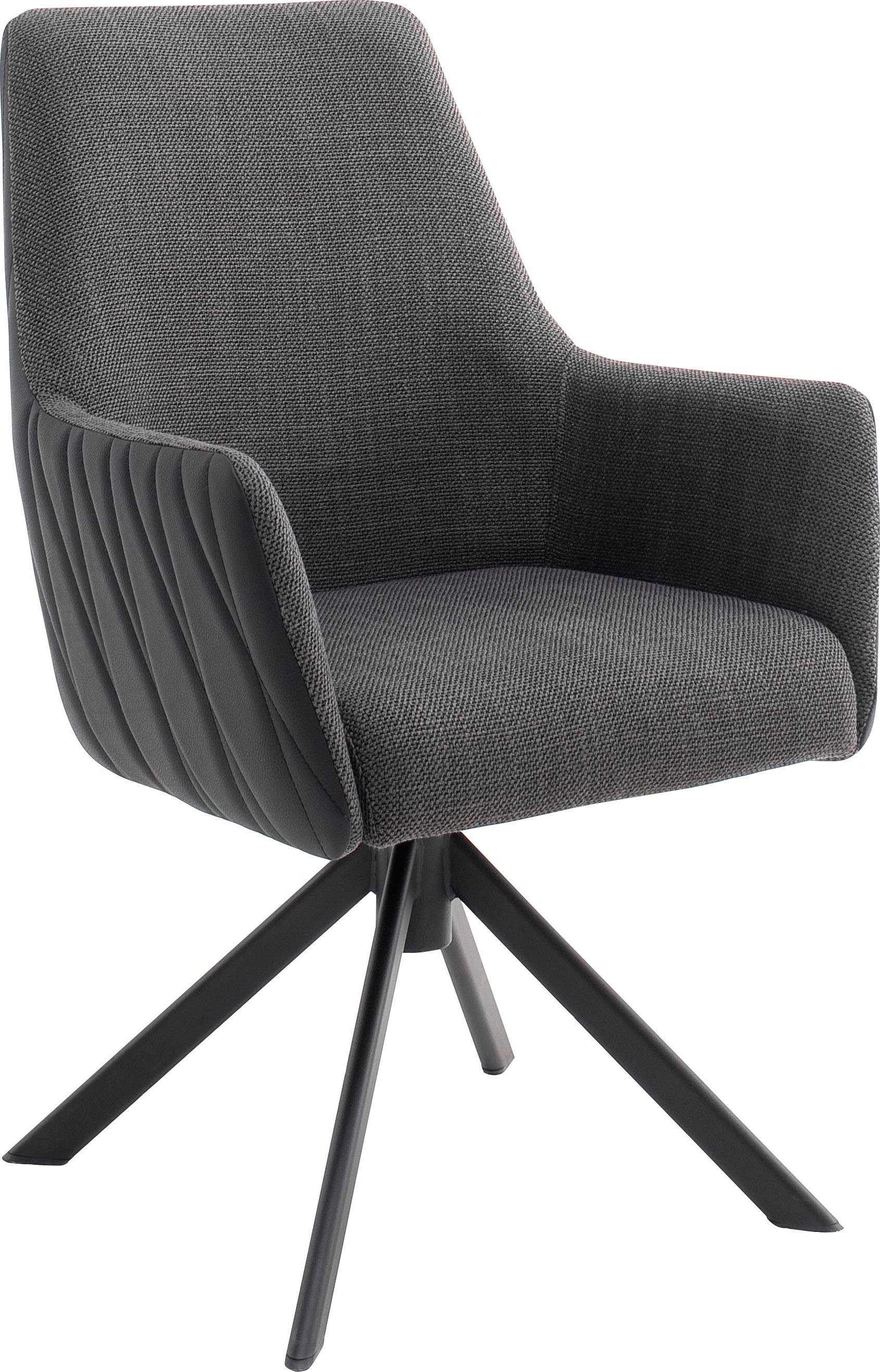 MCA furniture Stoel met 4 poten Reynosa Eetkamerstoel 360º draaibaar met nivellering, belastbaar tot 120 kg (set, 2 stuks)