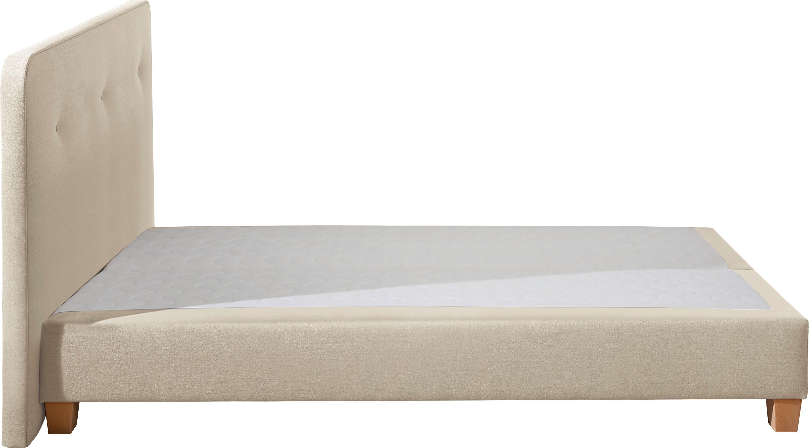 Home affaire Boxspring Fargo inclusief topper, in 3 soorten matrassen, in fluweel of structuurstof