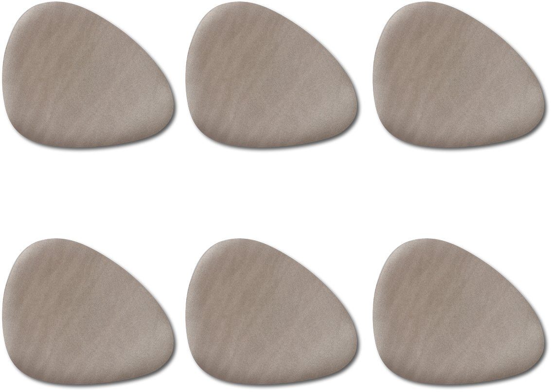 Zeller Present Set placemats Kunstleer, afneembaar (6 stuks)