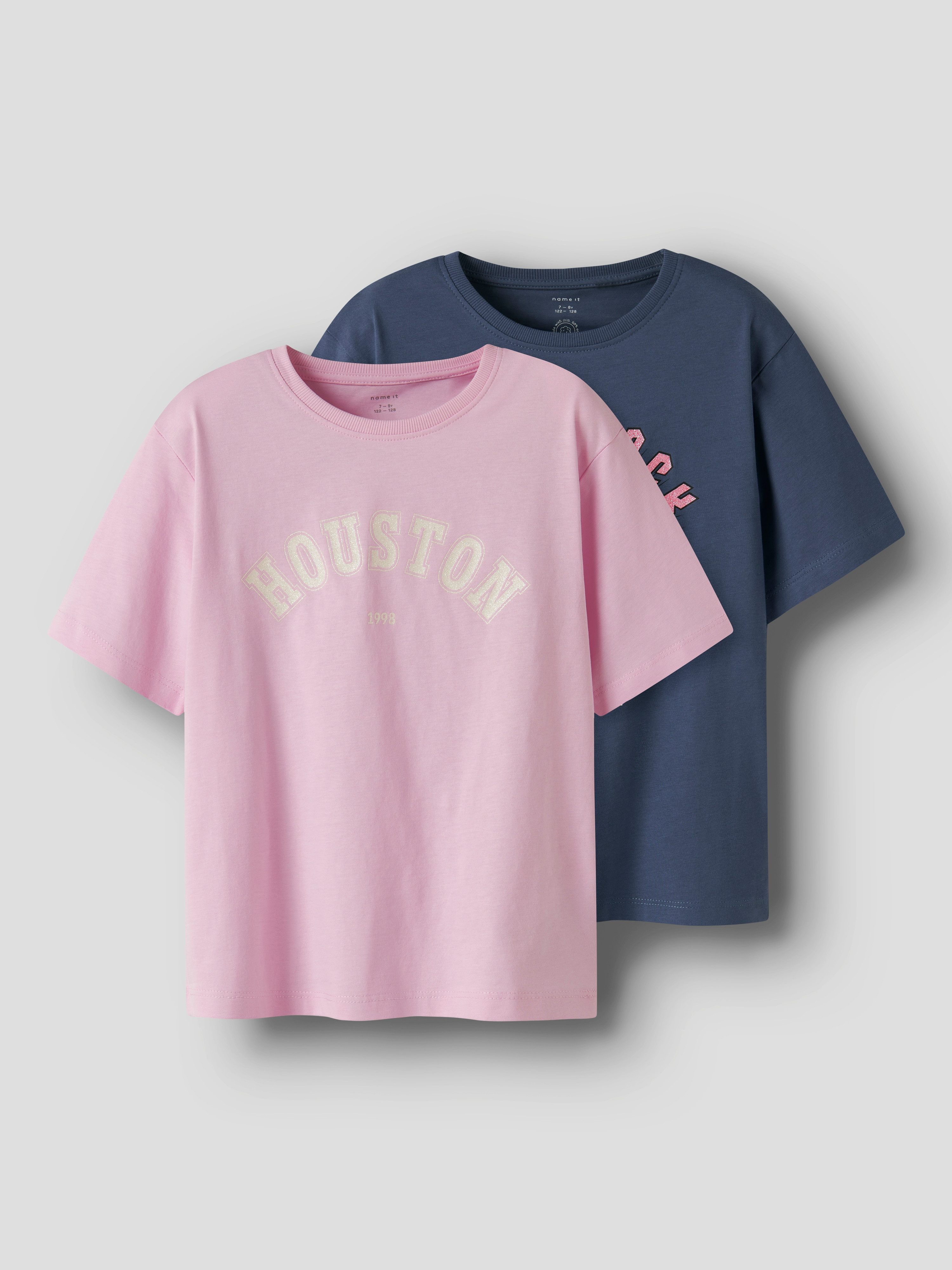 Name It T-shirt NKFKASSANDRA 2P SS NREG TOP PB (set, 2-delig)