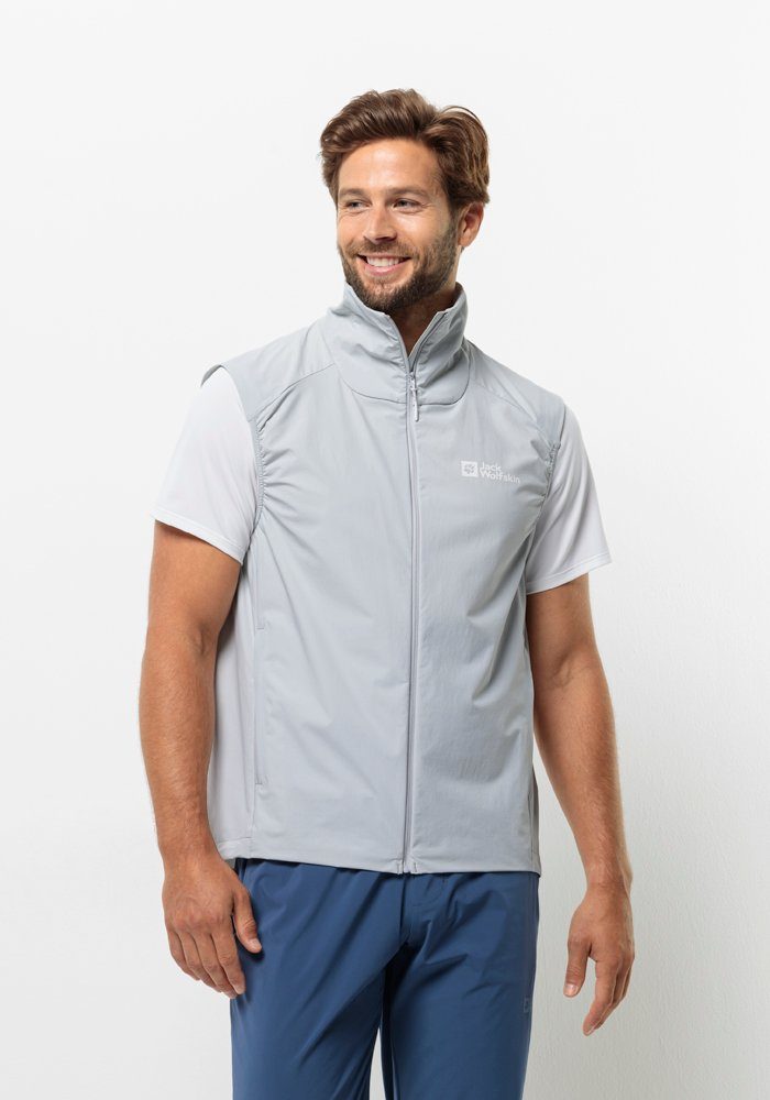 Jack Wolfskin Functionele bodywarmer PRELIGHT VEST M heren bodywarmers maat S (48) grijs