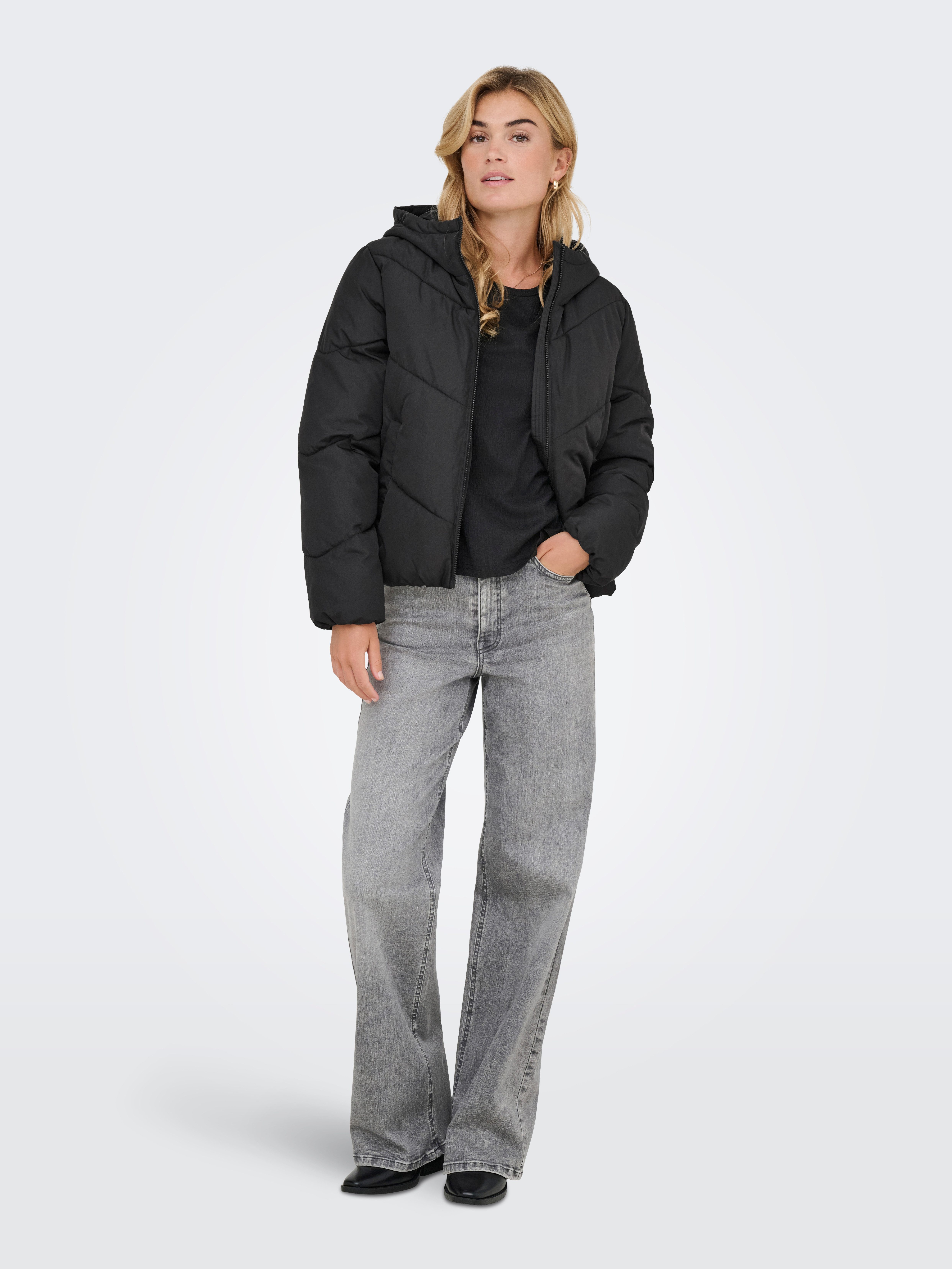 Only Gewatteerde jas ONAGNETE PUFFER HOOD JACKET OTW ZL