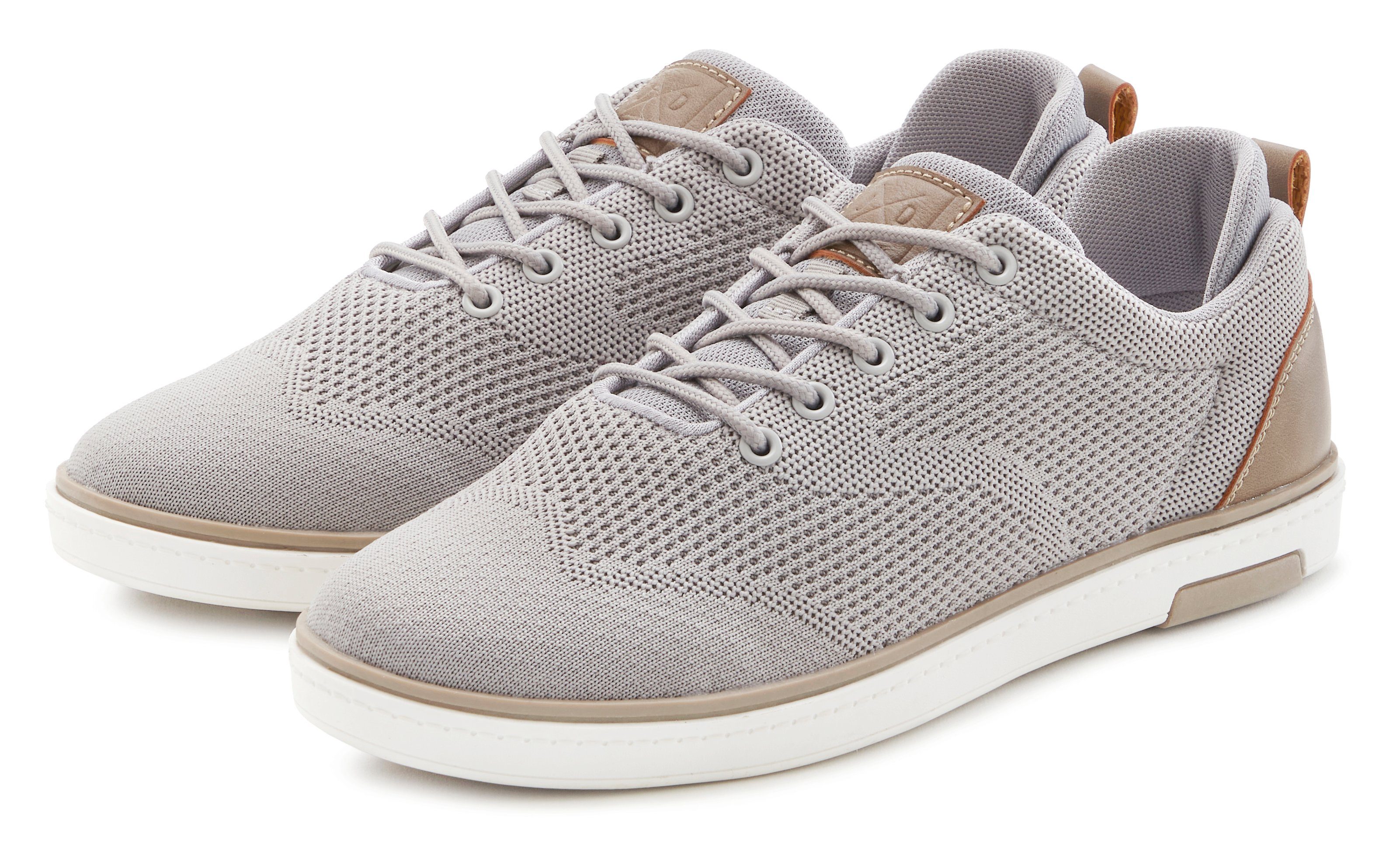 John Devin Sneakers met mesh-look, vrijetijdsschoen, lage schoen unisex vegan