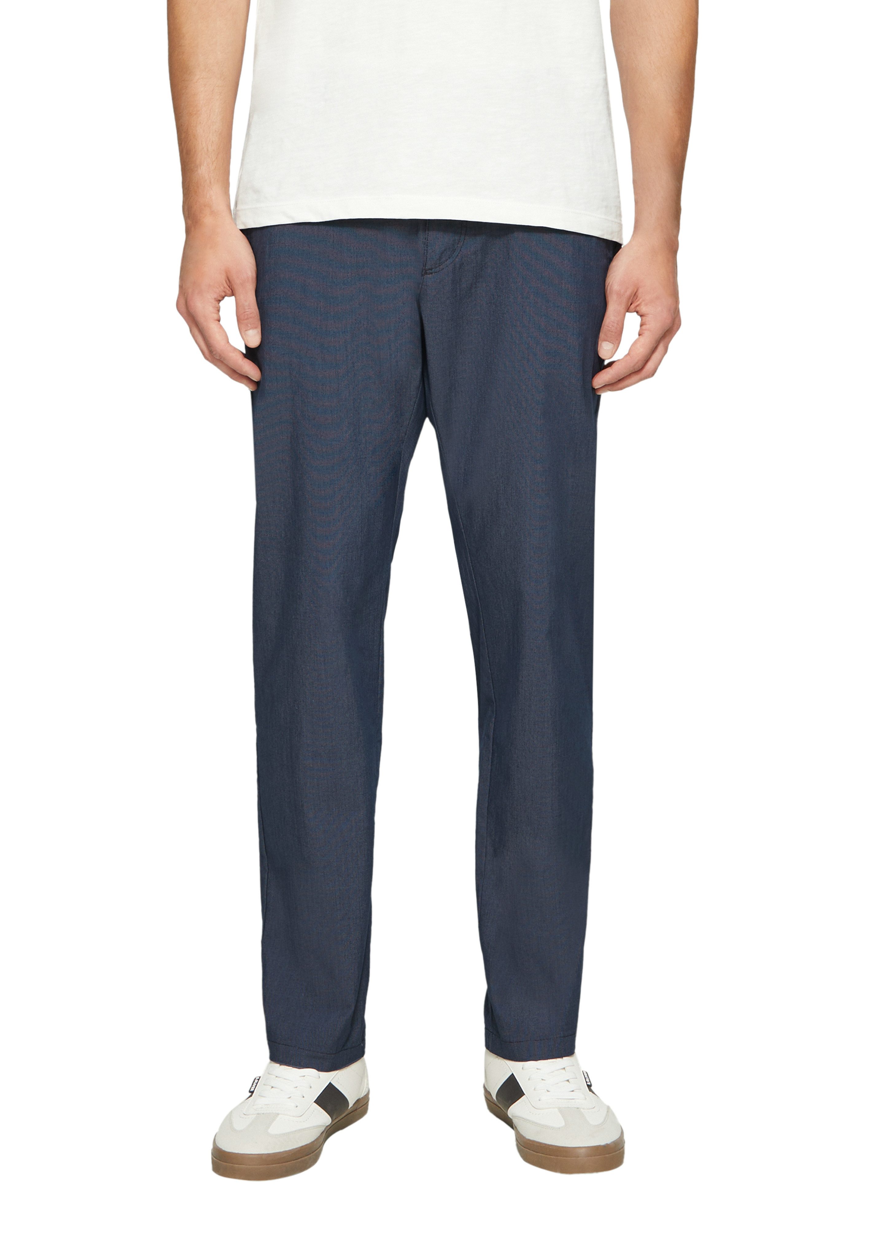 s.Oliver Chino Phoenix met straight leg heren chino's maat 34 blauw