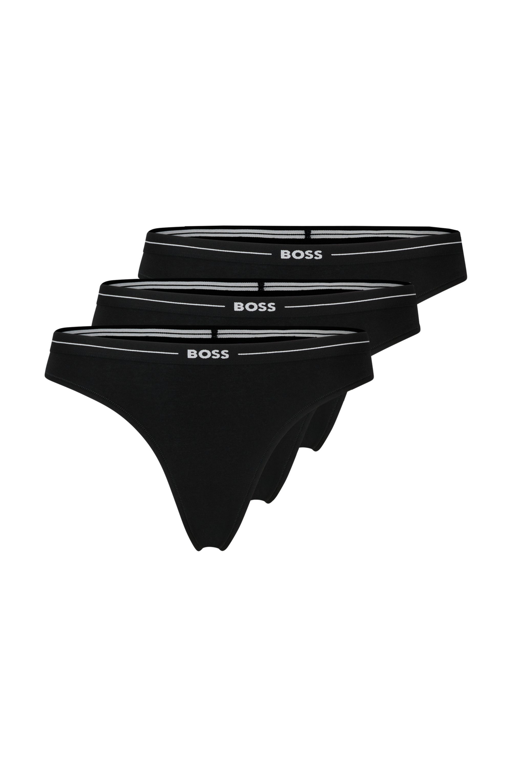 BOSS String 3P THONG met boss-logo tailleband (3 stuks)