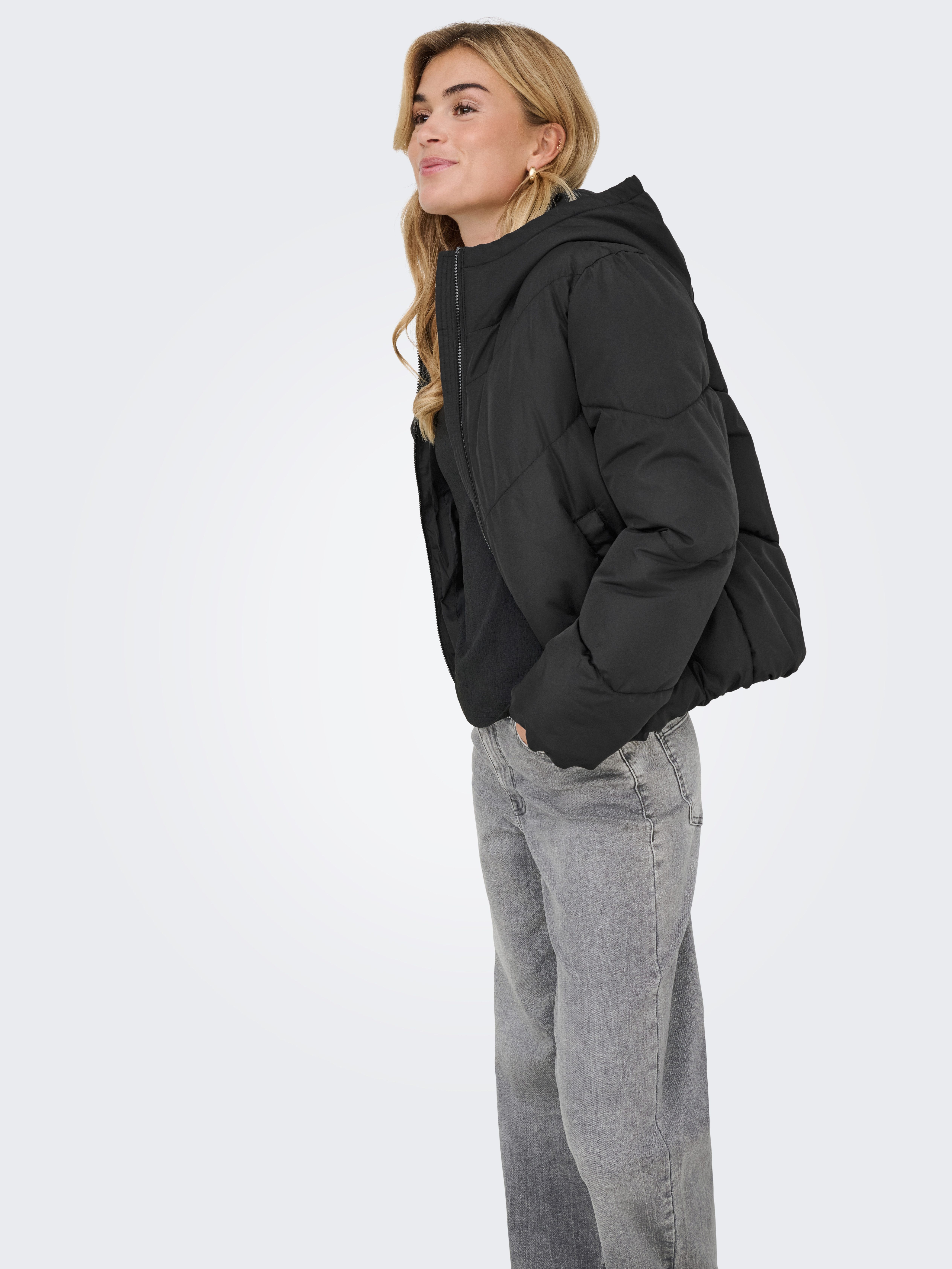 Only Gewatteerde jas ONAGNETE PUFFER HOOD JACKET OTW ZL