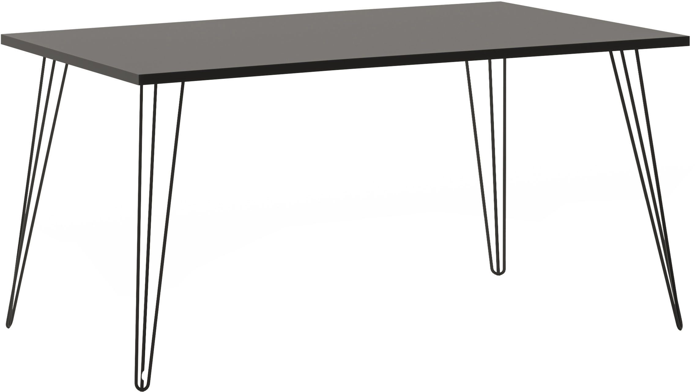 Schildmeyer Tafeltje Fynn Tafelpoten van metaal bureaus maat 160,0 cm x 74,0 cm x 80,0 cm grijs