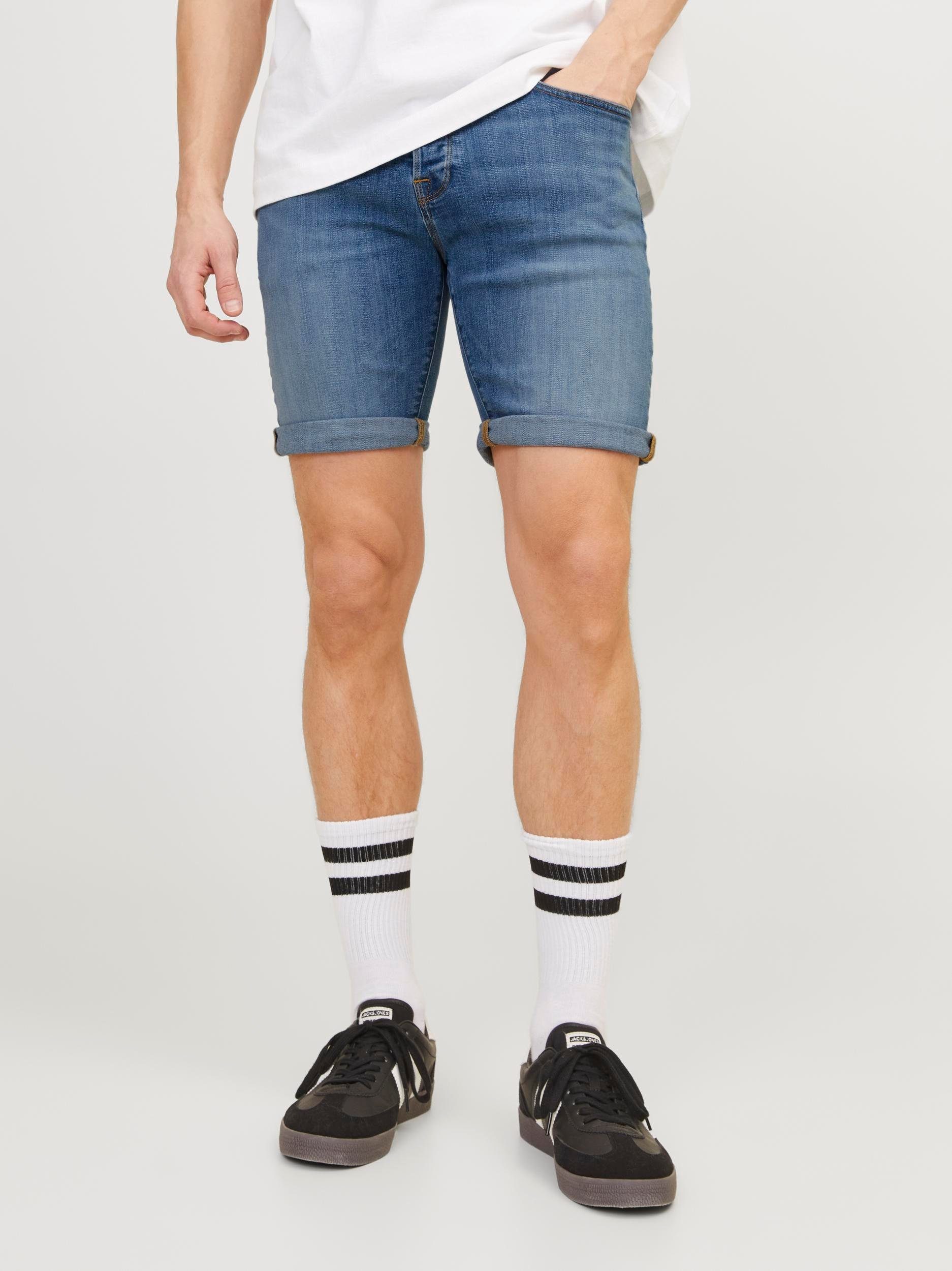 JACK & JONES JEANS INTELLIGENCE regular fit short JJIRICK JJFOX blue denim 037 sn