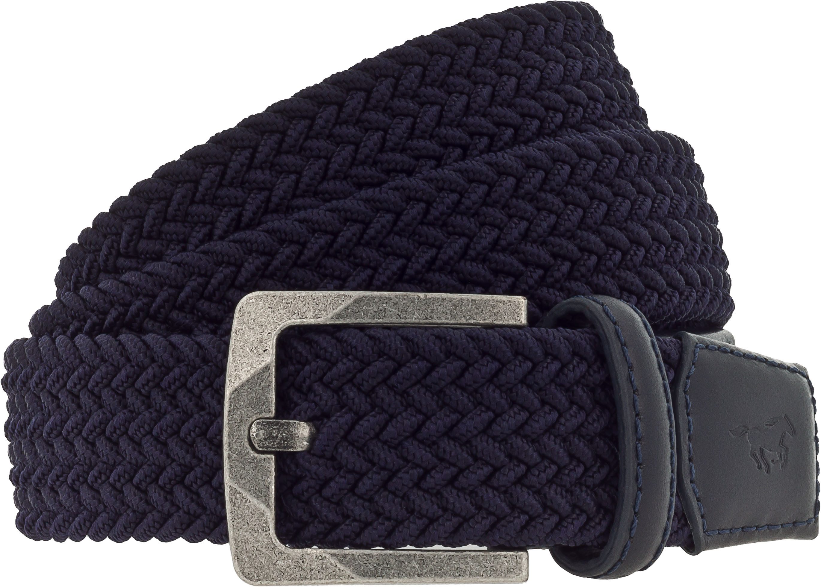 MUSTANG Gevlochten riem (1 stuk) unisex riemen maat 125 blauw