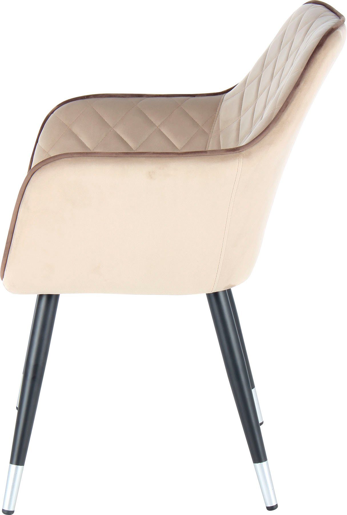 Kayoom Stoel Amino 525, stijlvolle designstoel, elegante uitstraling fluweelzachte bekleding, elegant, glamoureus, elegante uitstraling (1 stuk)