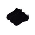puma korte sokken met ribboorden (3 paar) zwart